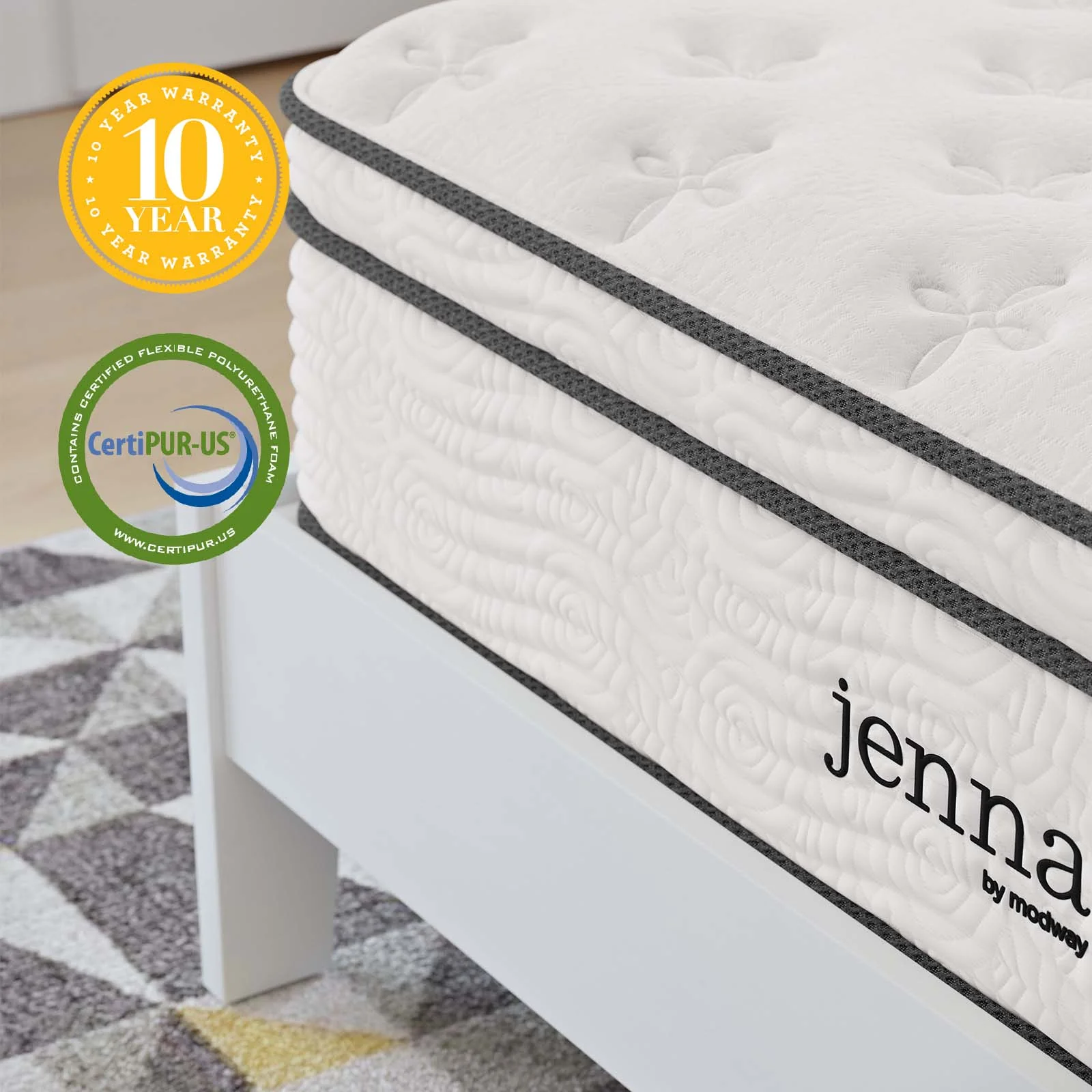 Jenna 12" Innerspring and Foam Full Mattress By Modway - MOD-7088 - Image 14
