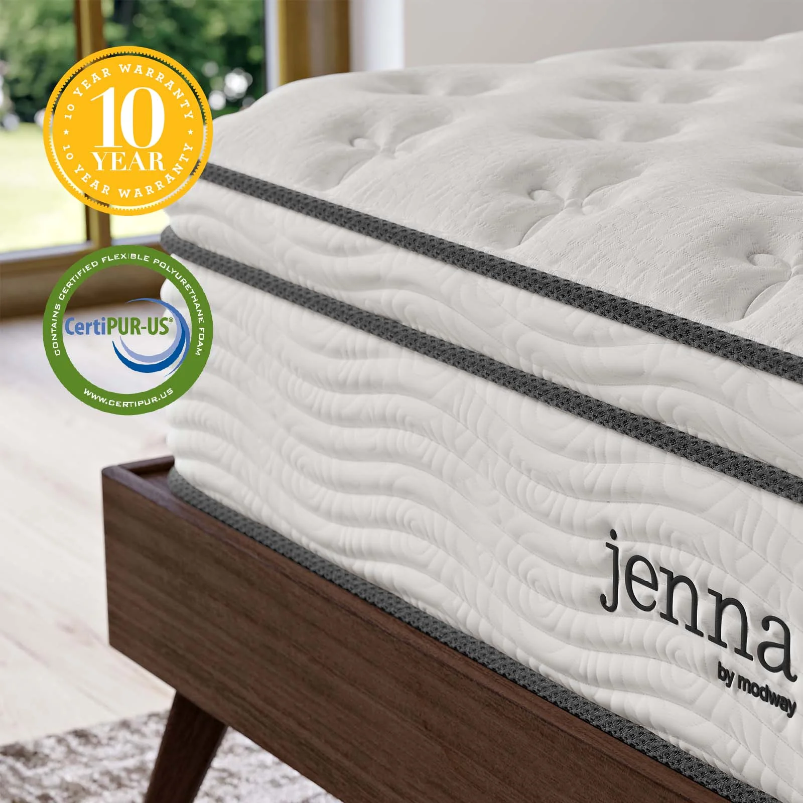Jenna 12" Innerspring and Foam Queen Mattress By Modway - MOD-7089 - Image 14