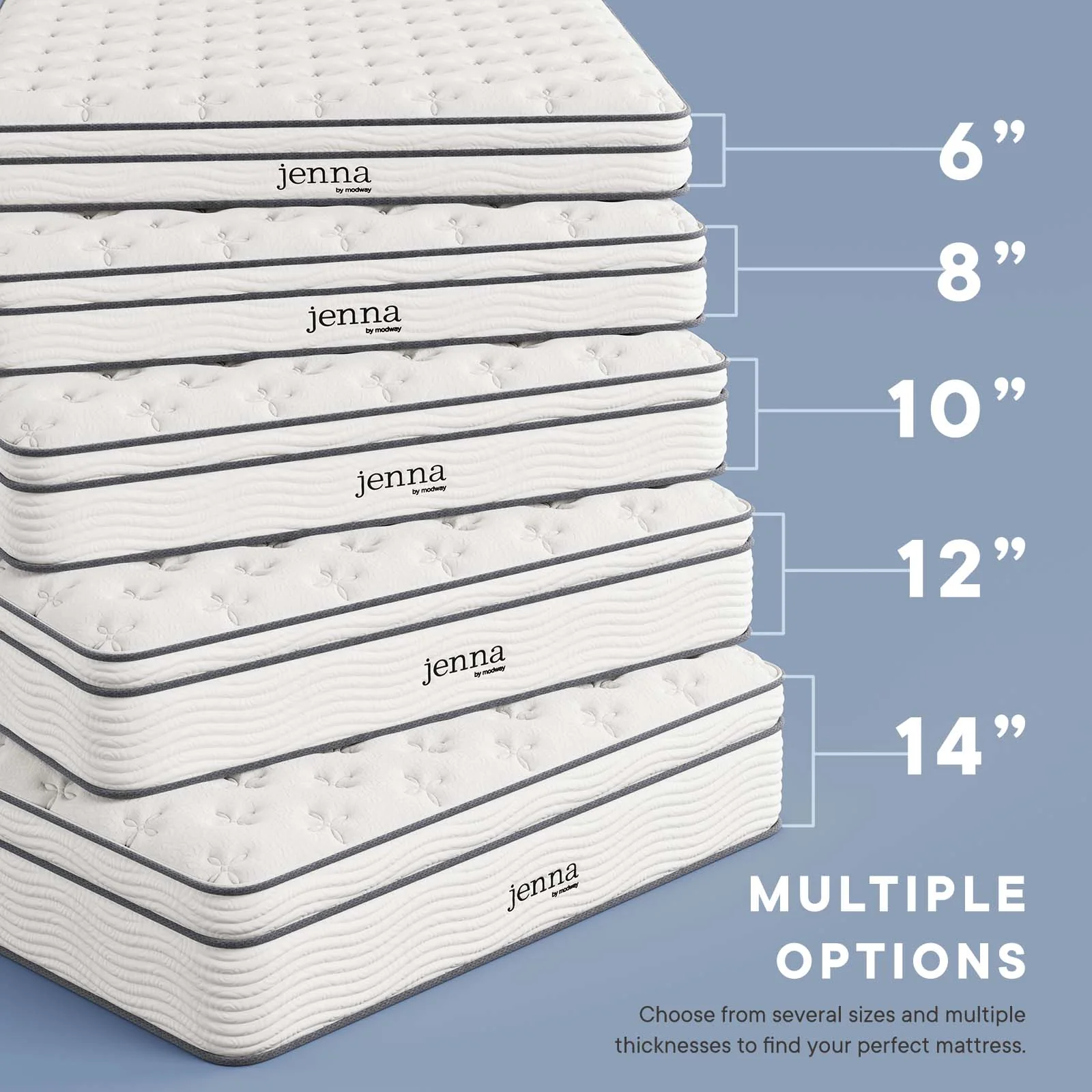Jenna 6" Innerspring and Foam Full Mattress By Modway - MOD-7094 - Image 9