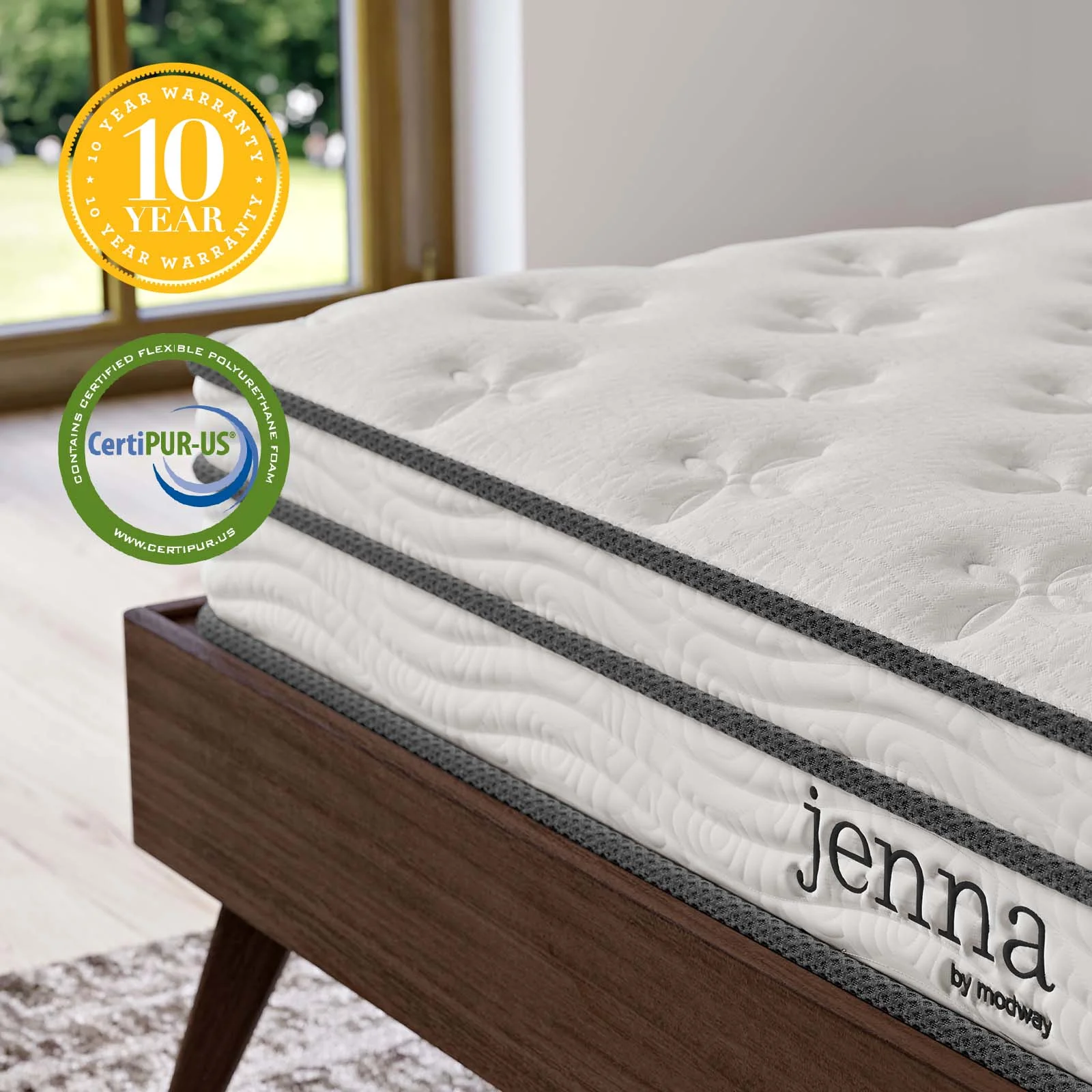 Jenna 6" Innerspring and Foam King Mattress By Modway - MOD-7096 - Image 14