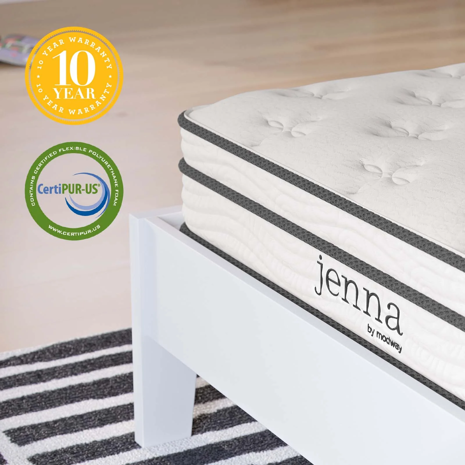 Jenna 6" Innerspring and Foam Narrow Twin Mattress By Modway - MOD-7092 - Image 14