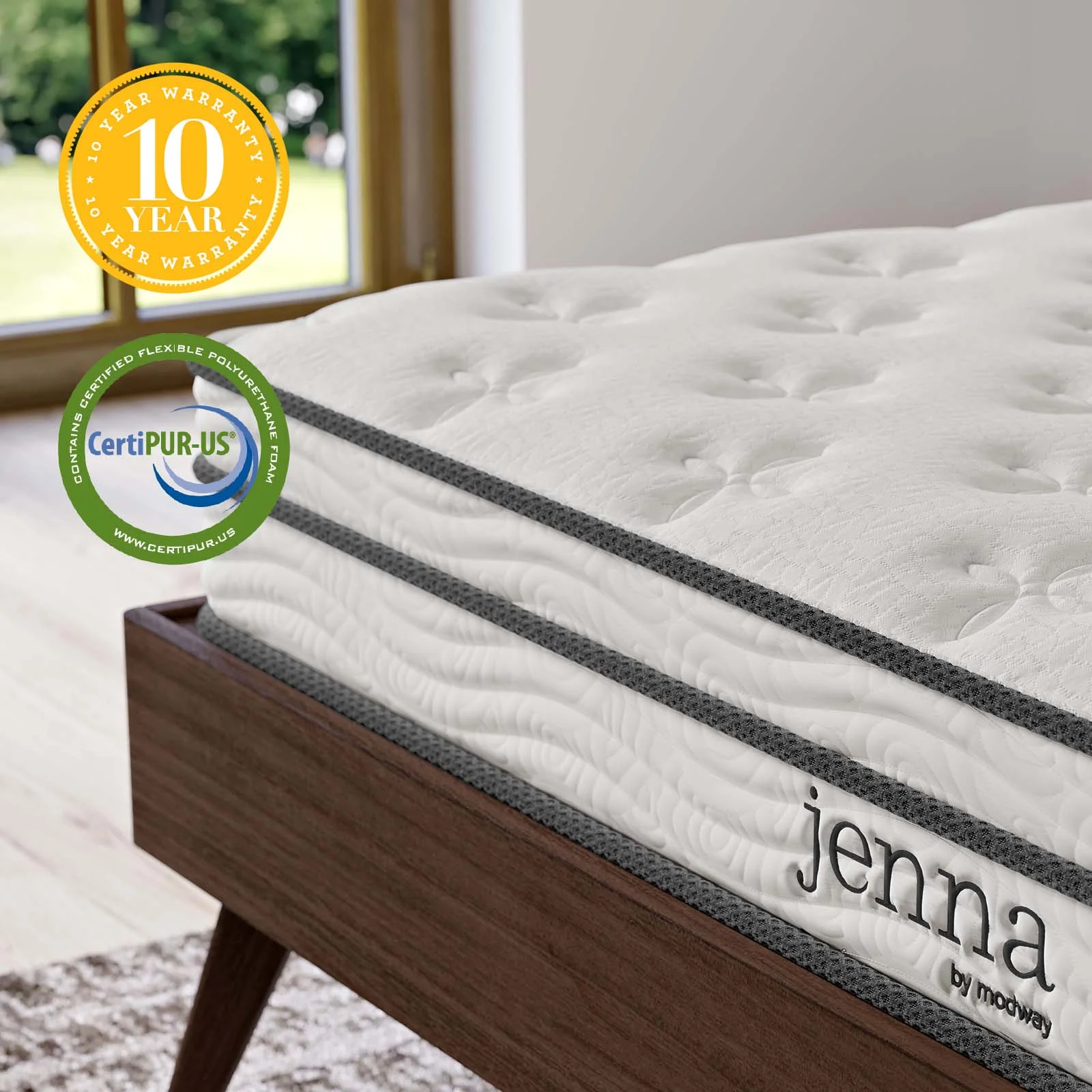 Jenna 6" Innerspring and Foam Queen Mattress By Modway - MOD-7095 - Image 14
