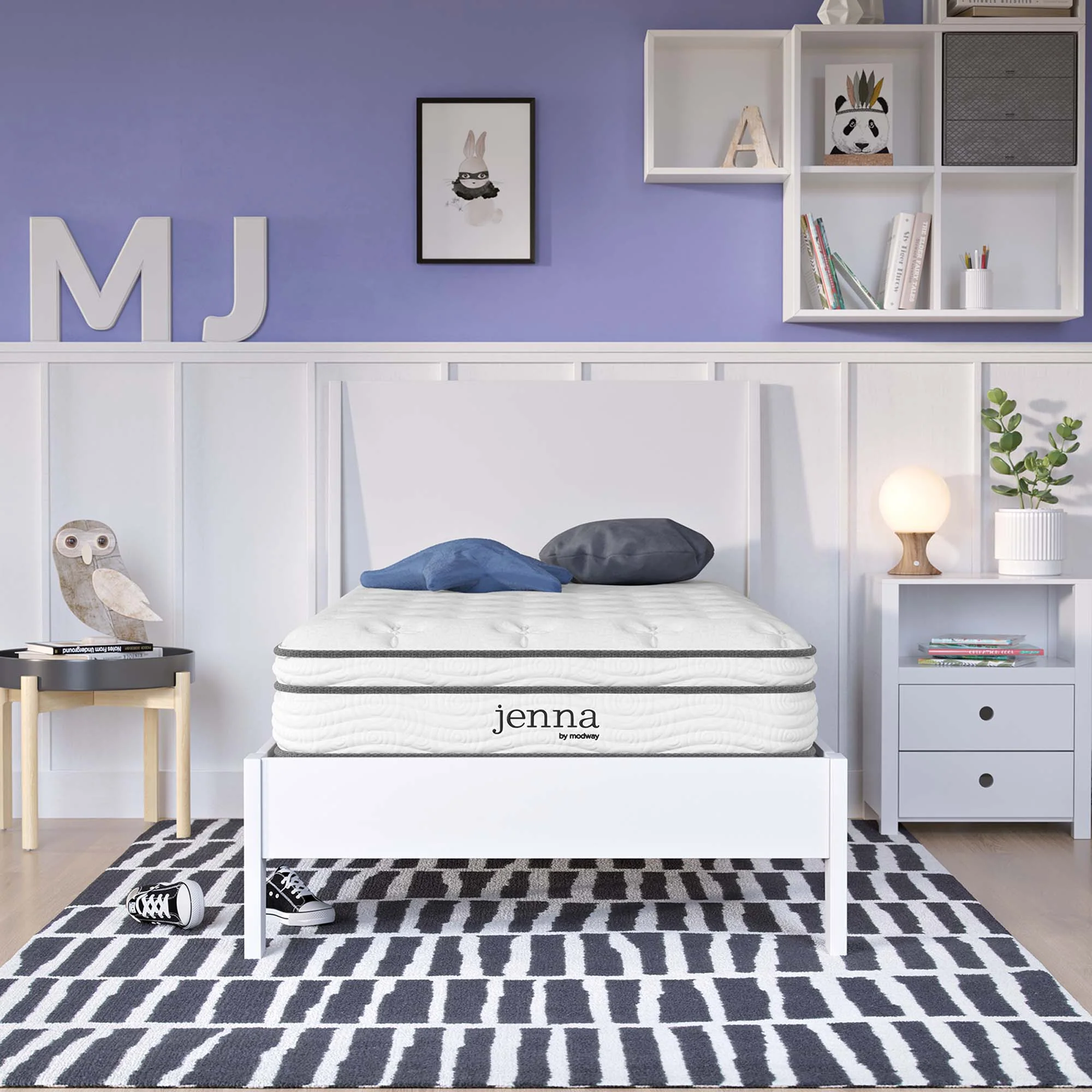 Jenna 8" Innerspring and Foam Narrow Twin Mattress by Modway - Image 2