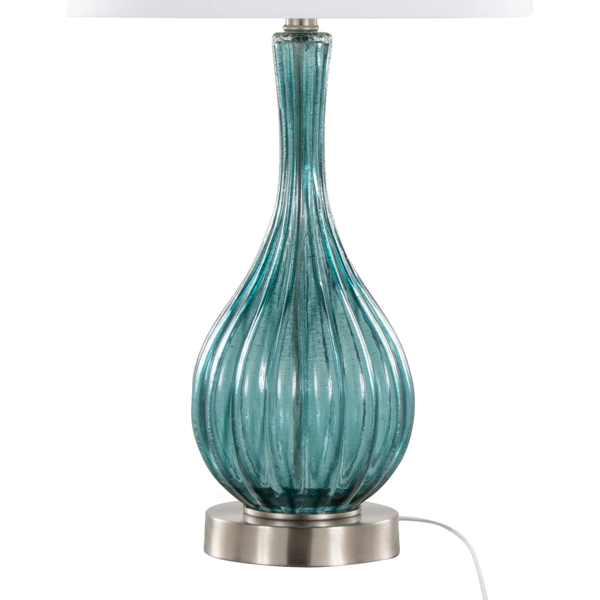 Jenny 27" Glass Table Lamp - Set of 2 By LumiSource - GTG27-JENNY BUBNIW2 - Image 6