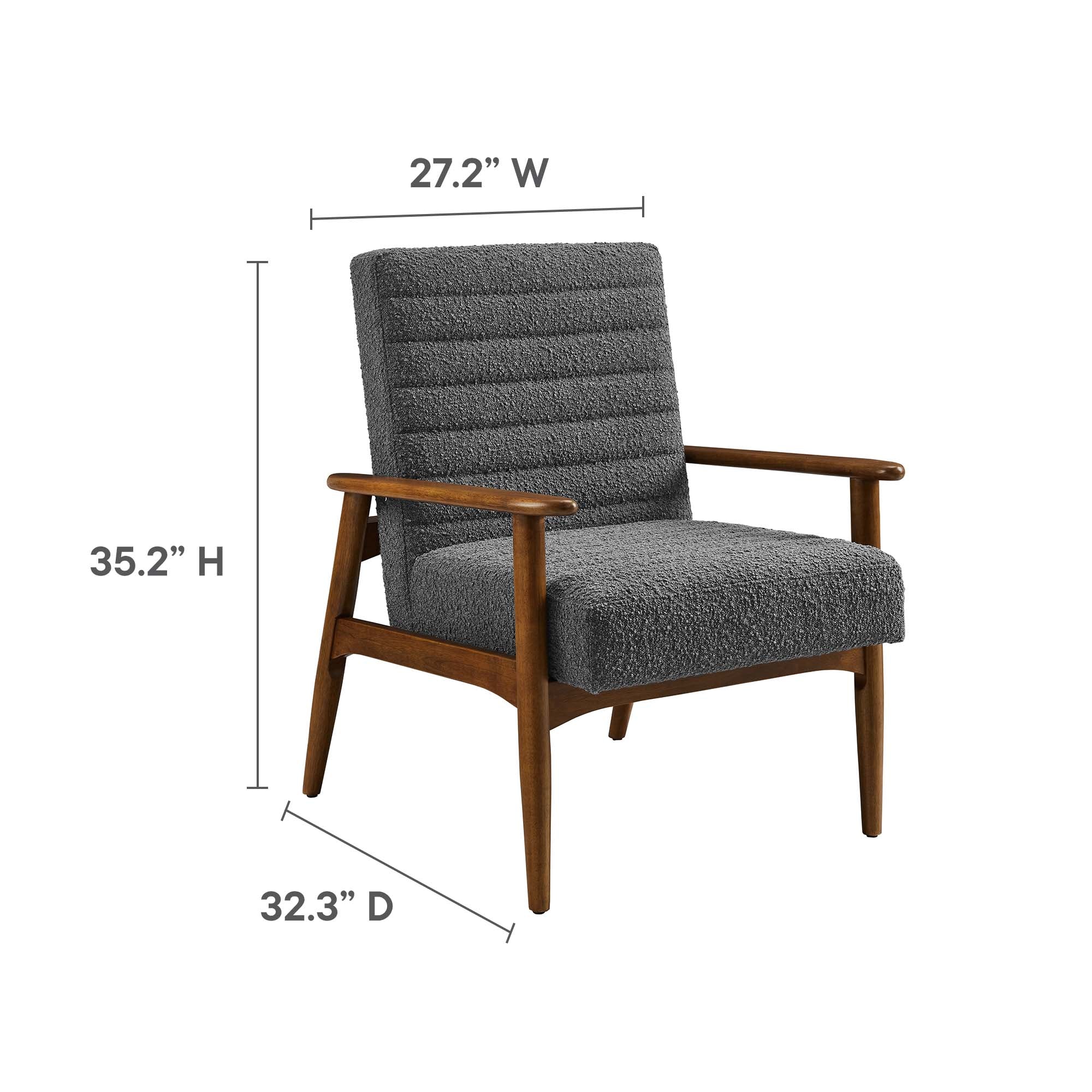 Jensen Boucle Fabric Accent Chair by Modway - Image 16