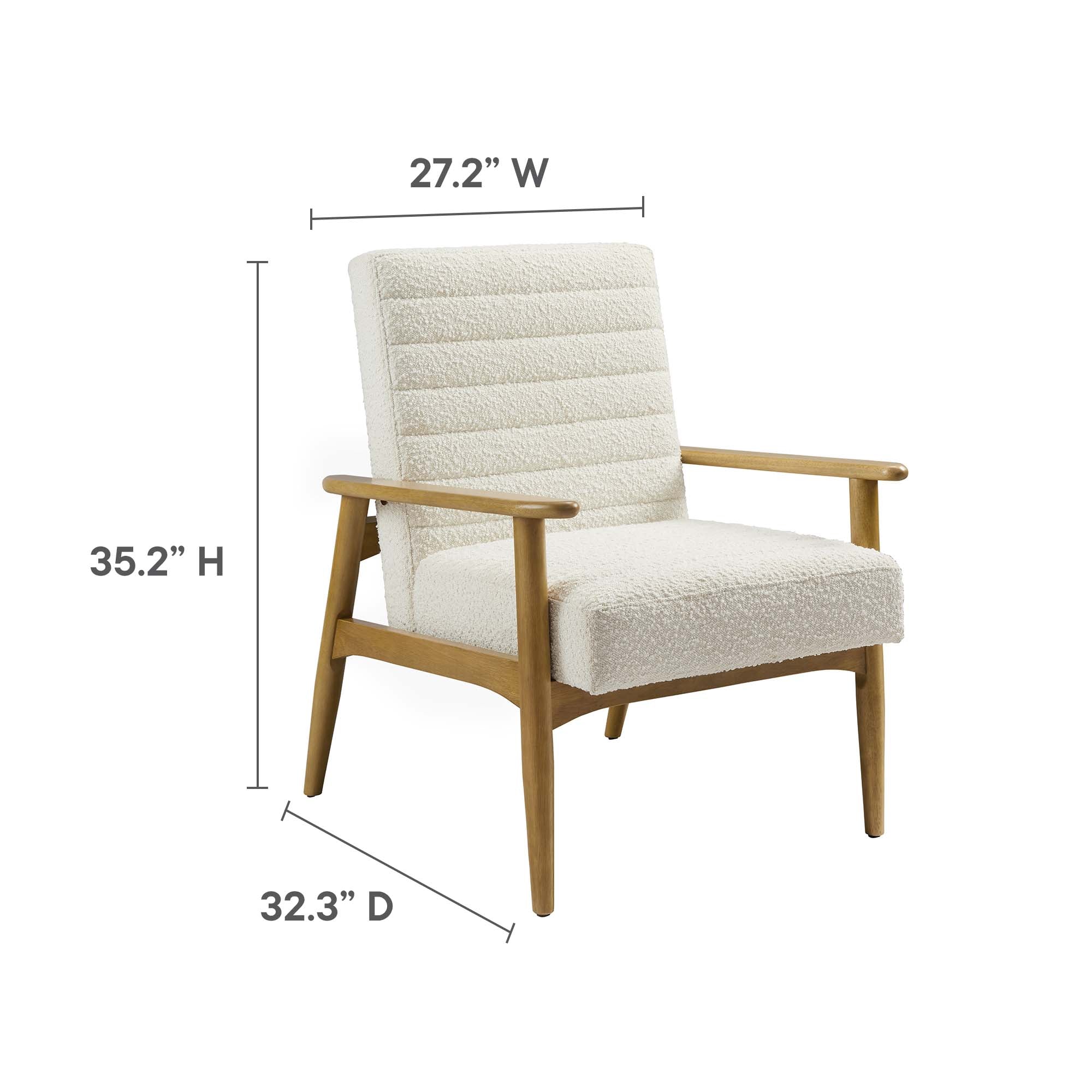 Jensen Boucle Fabric Accent Chair by Modway - Image 8