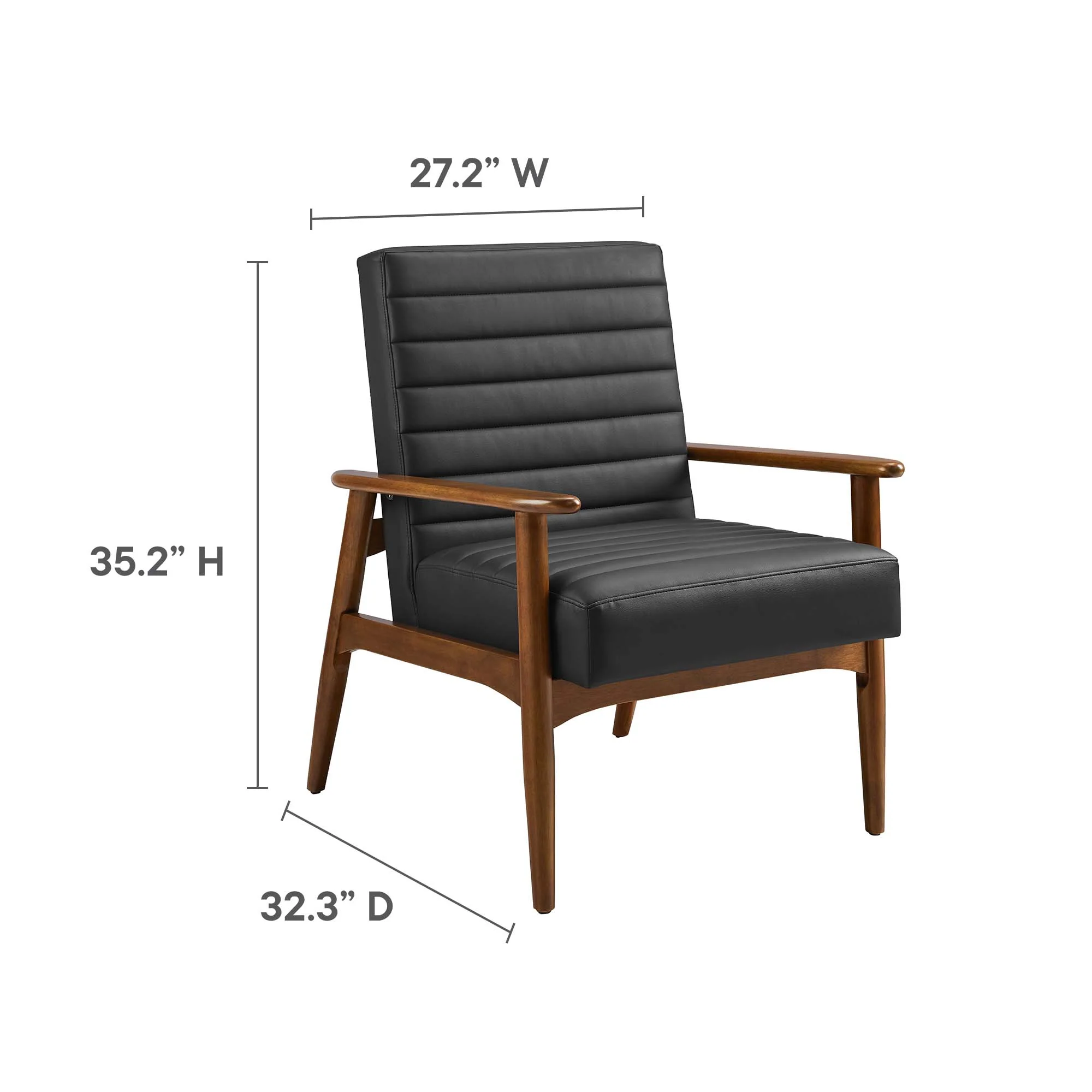 Jensen Vegan Leather Accent Chair by Modway - Image 25