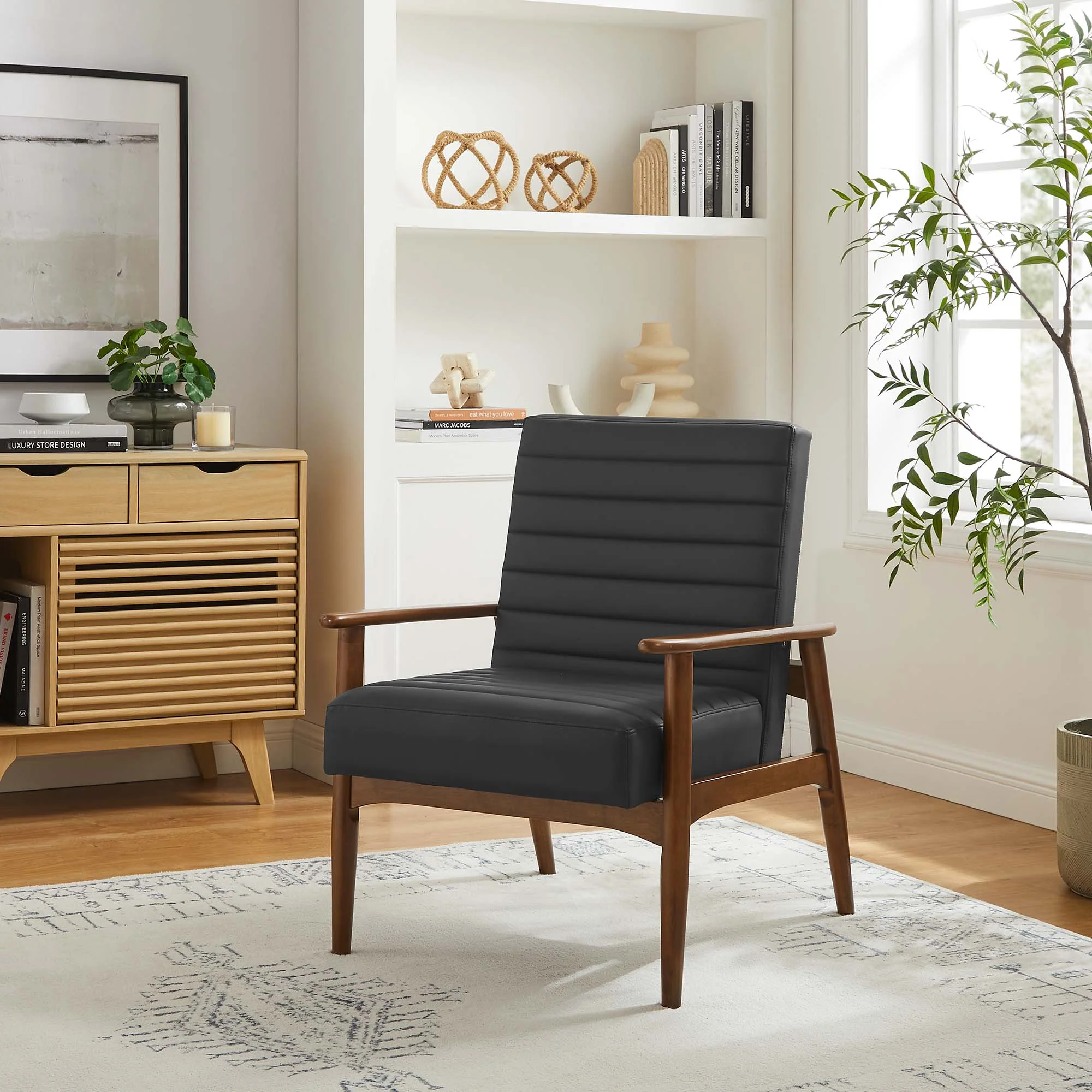 Jensen Vegan Leather Accent Chair by Modway - Image 27