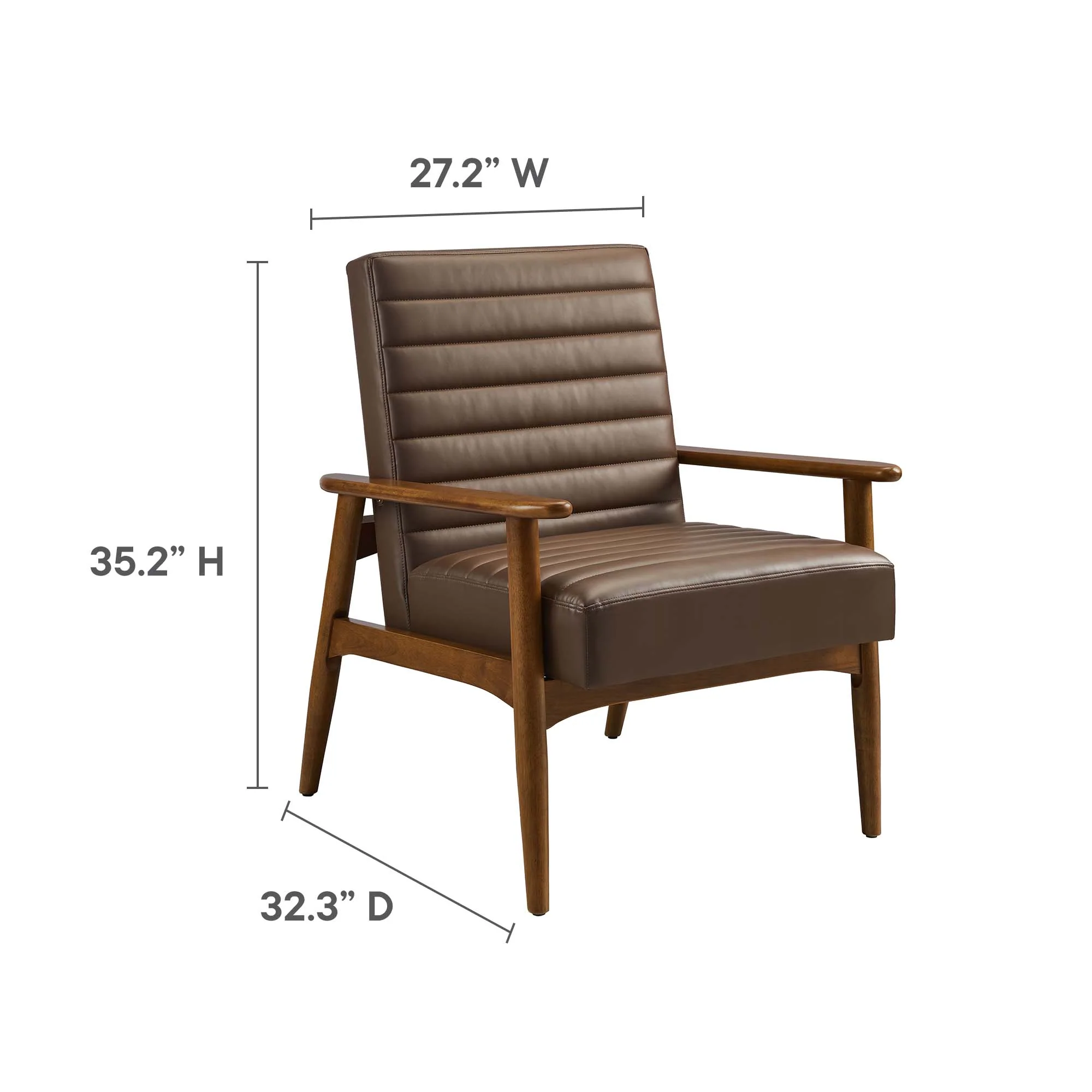 Jensen Vegan Leather Accent Chair by Modway - Image 34