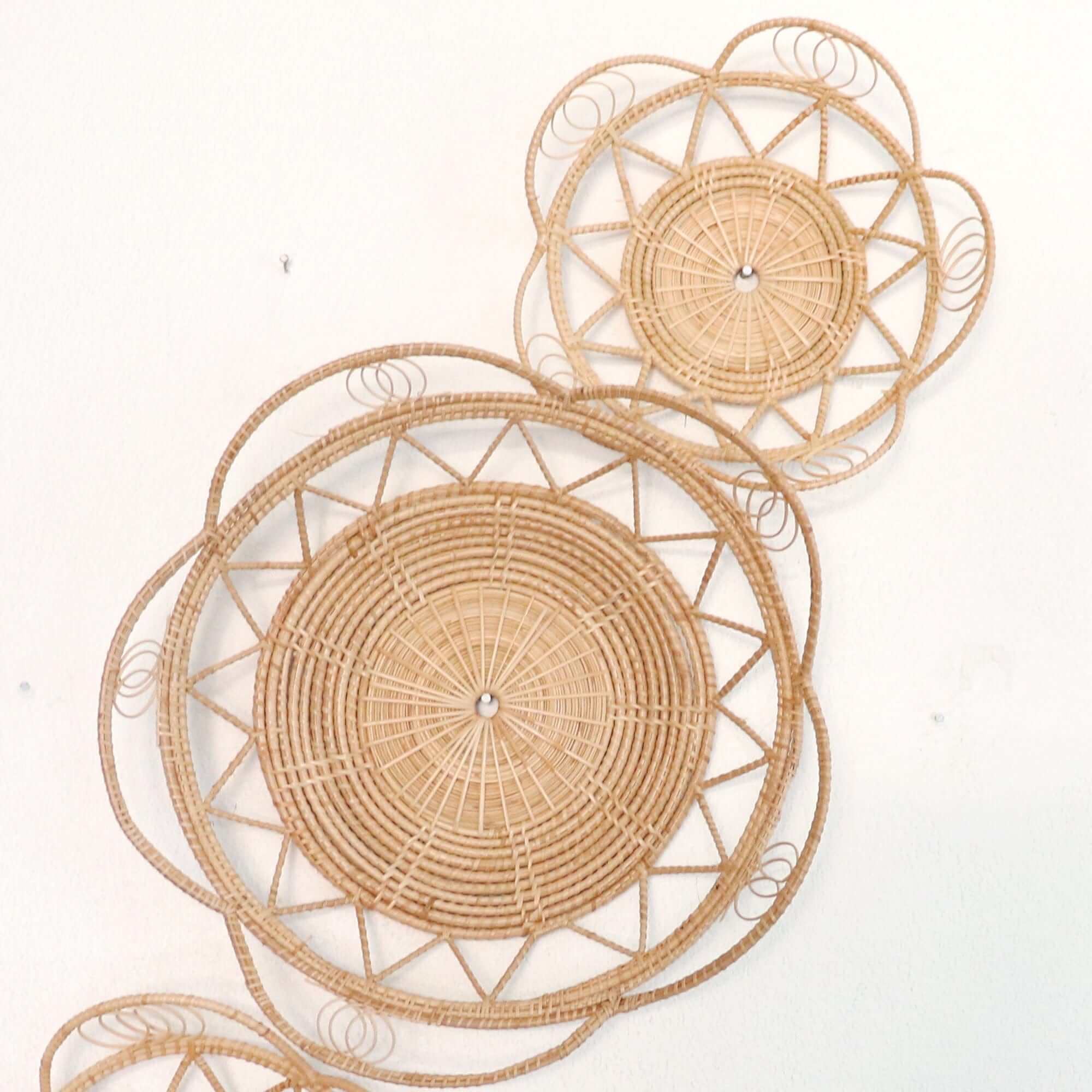 Ji Rat -  Rattan Wall Hanging DeCor (Set Of 3) By Thaihome - Image 4