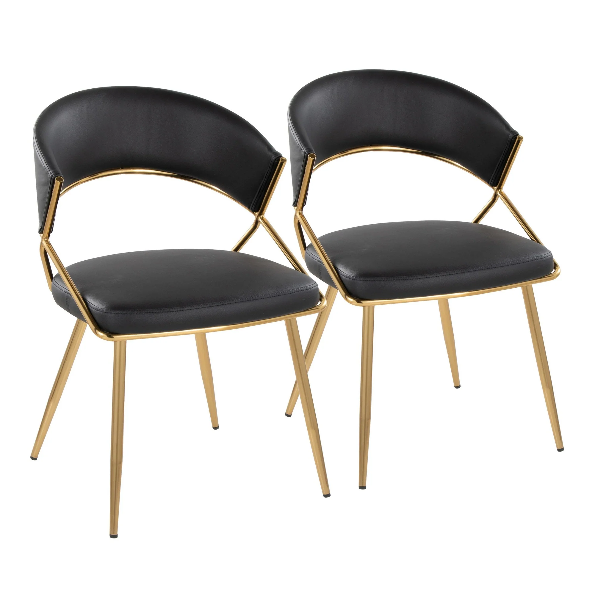 Jie Dining Chair - Set of 2 By LumiSource - DC-JIEPU AUBK2 - Image 2