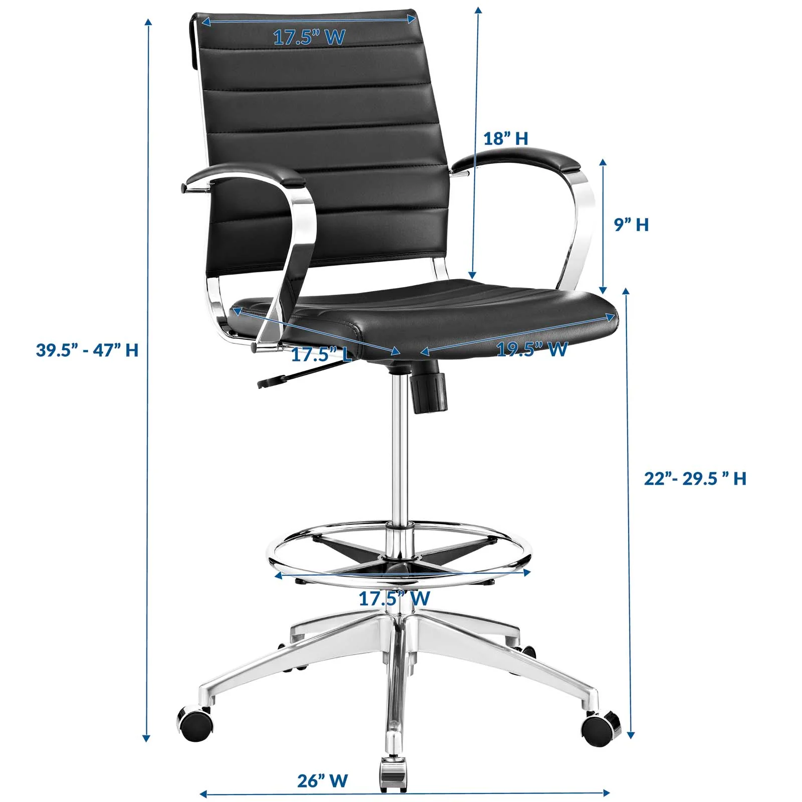 Jive Drafting Chair By Modway - EEI-2236 - Image 3