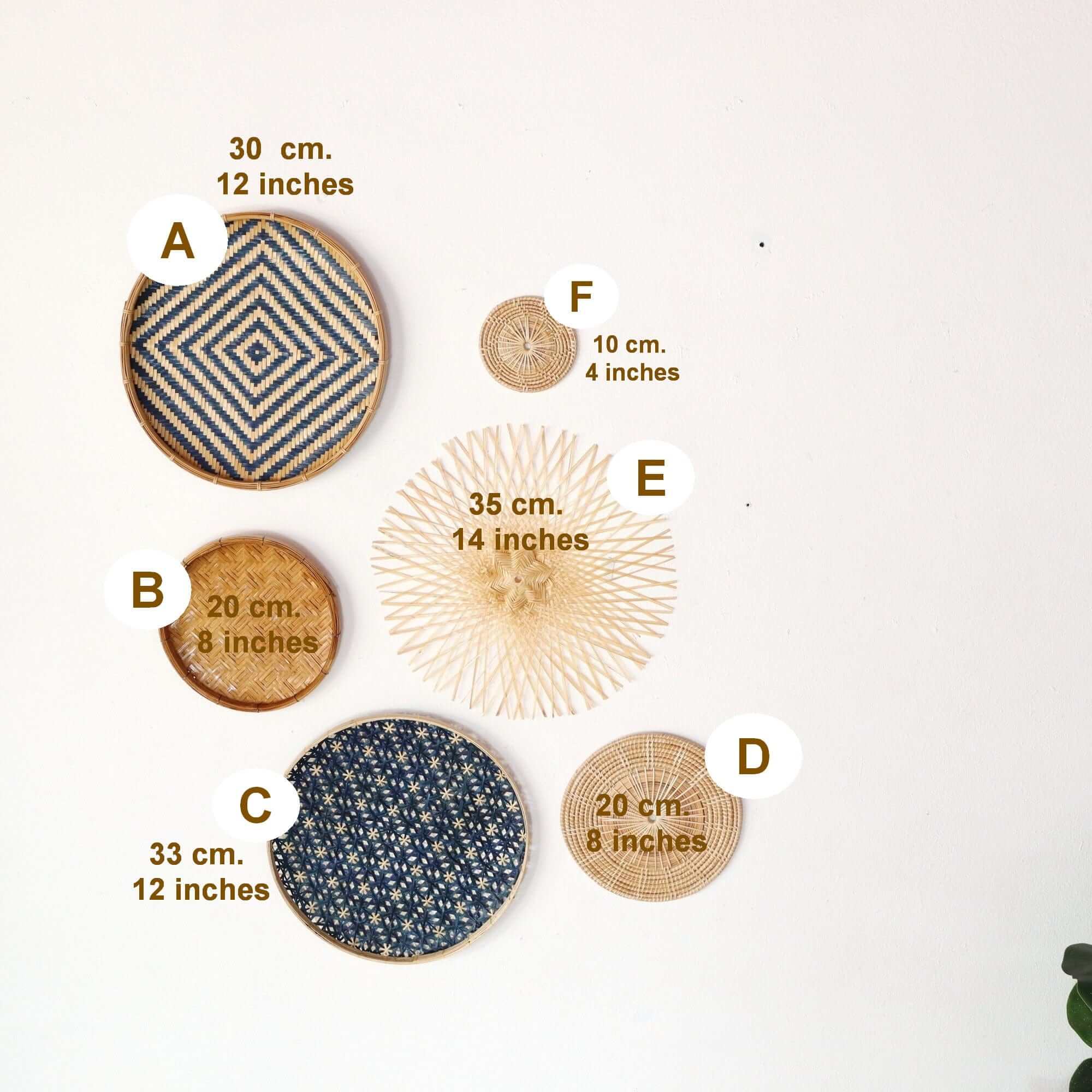 Jong Luck - Wall Art Decor Hanging (Set Of 6) By Thaihome - Image 2