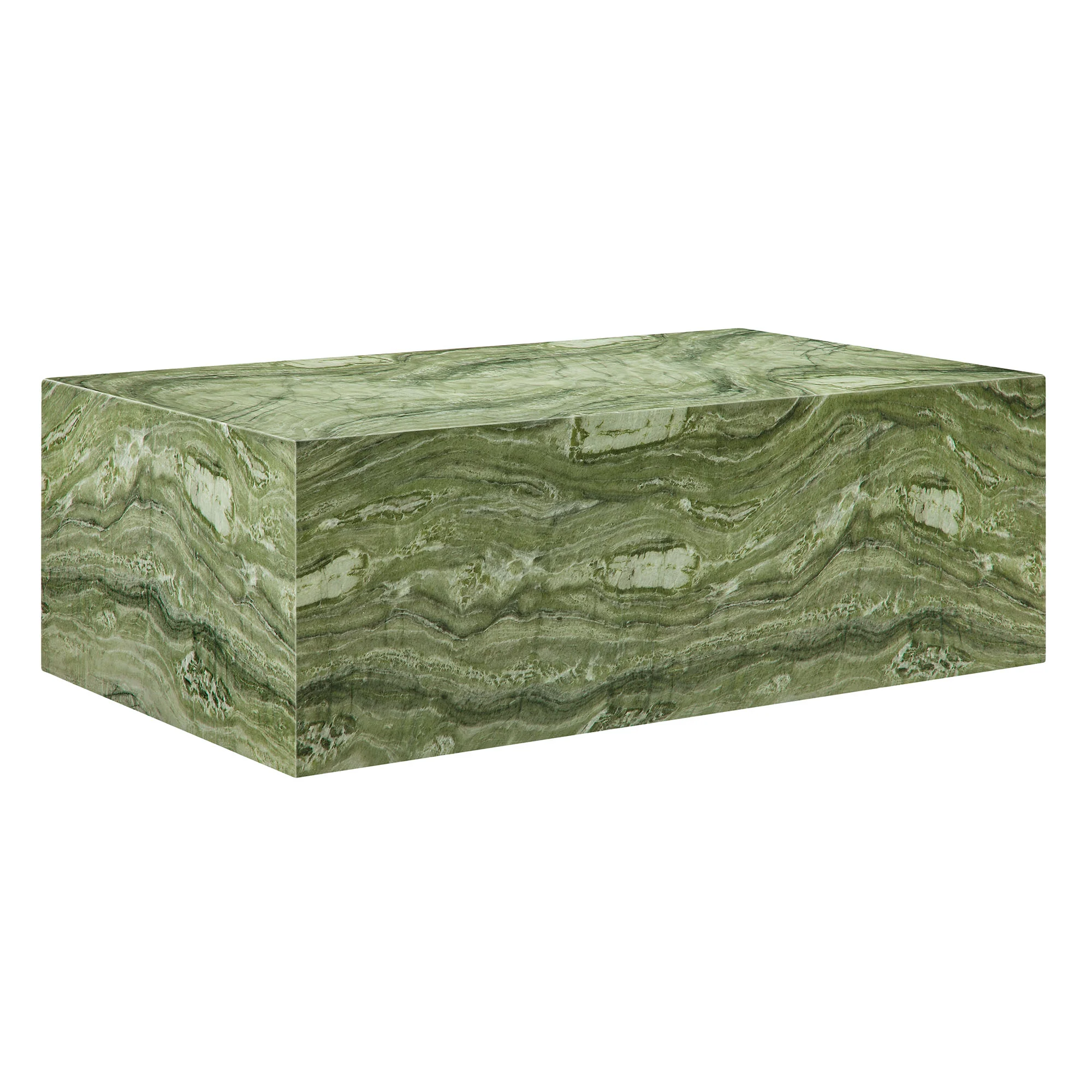 Jordana Square Plinth Indoor - Outdoor Patio Concrete Coffee Table by Modway - Image 2