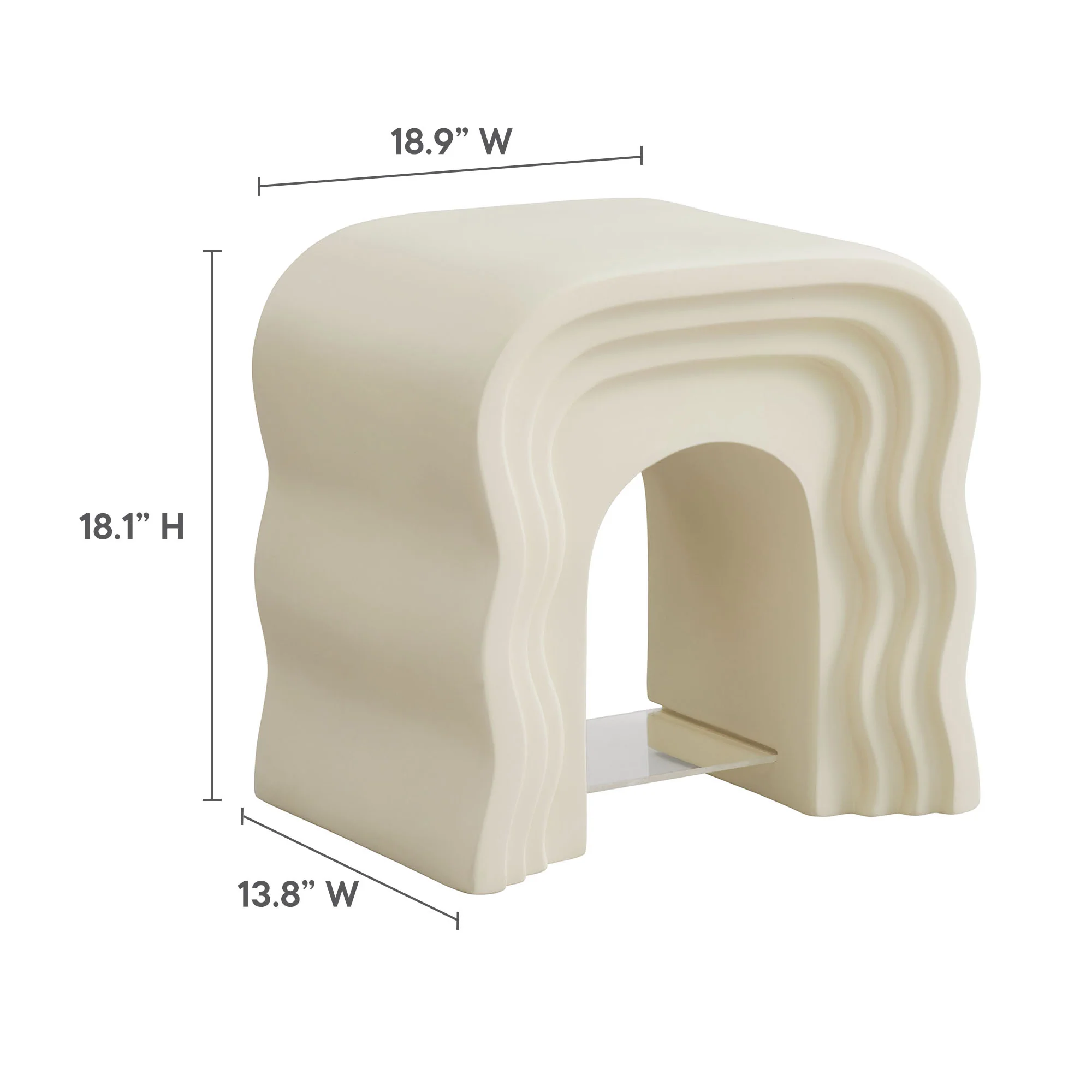 Jorin Squiggle Side Table by Modway - Image 8