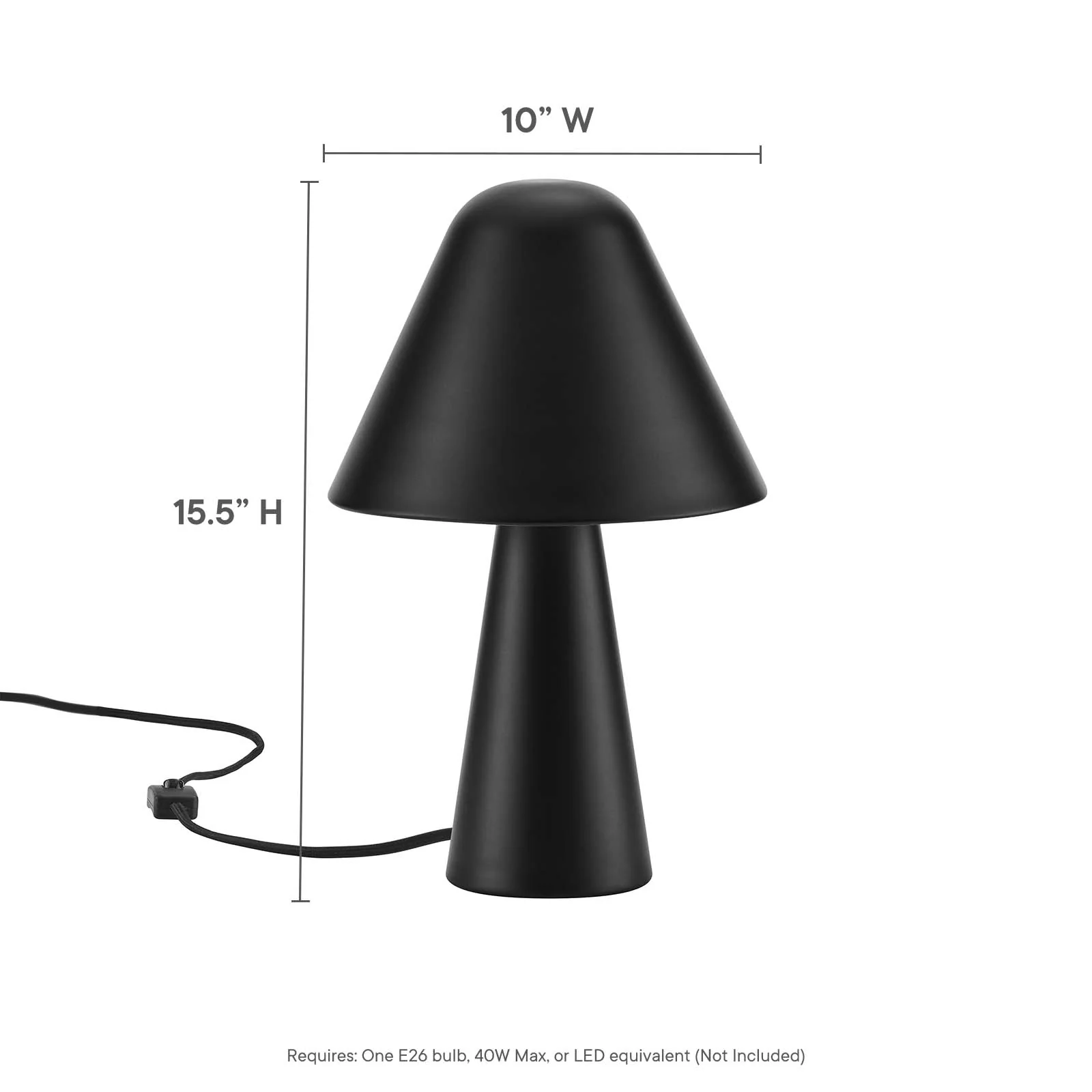 Jovial Metal Mushroom Table Lamp By Modway - EEI-6529 - Image 8