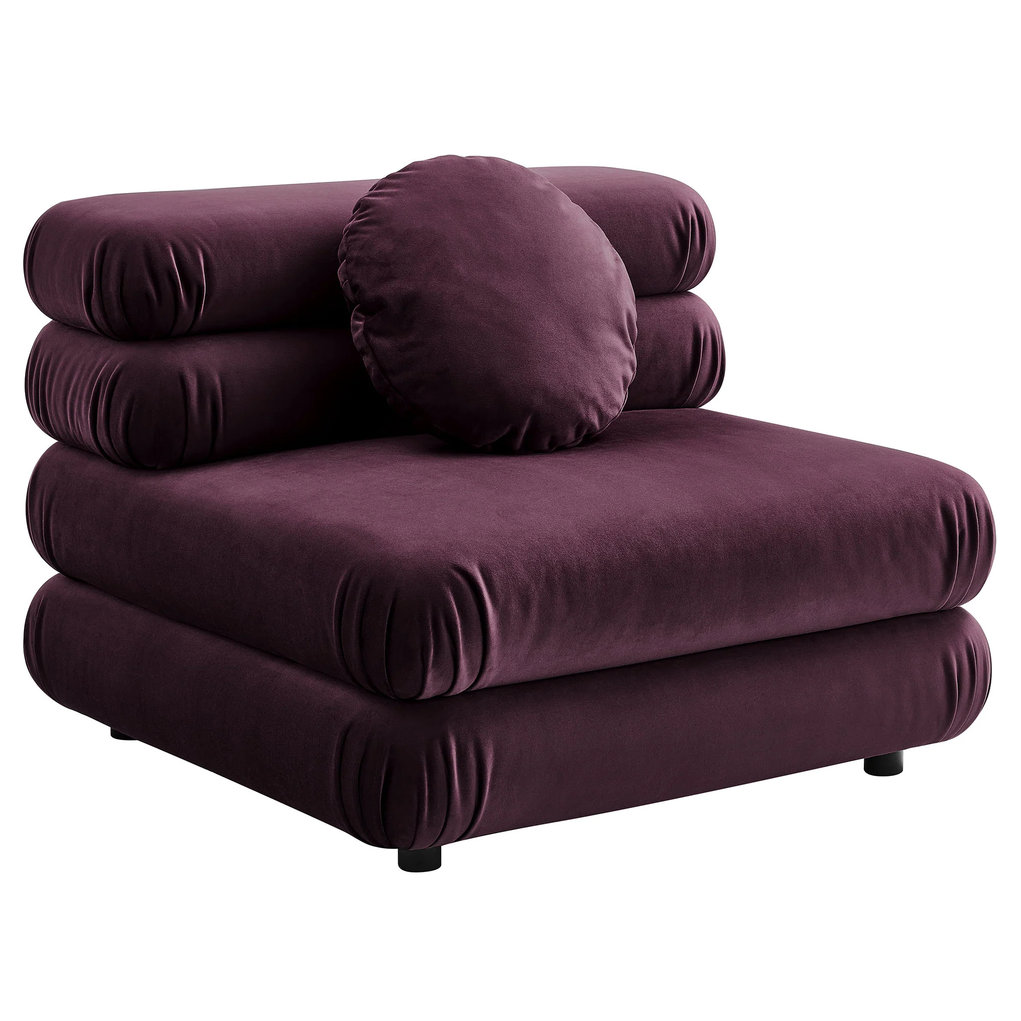 Jubilee Modular Performance Velvet Armless Chair by Modway - Image 12