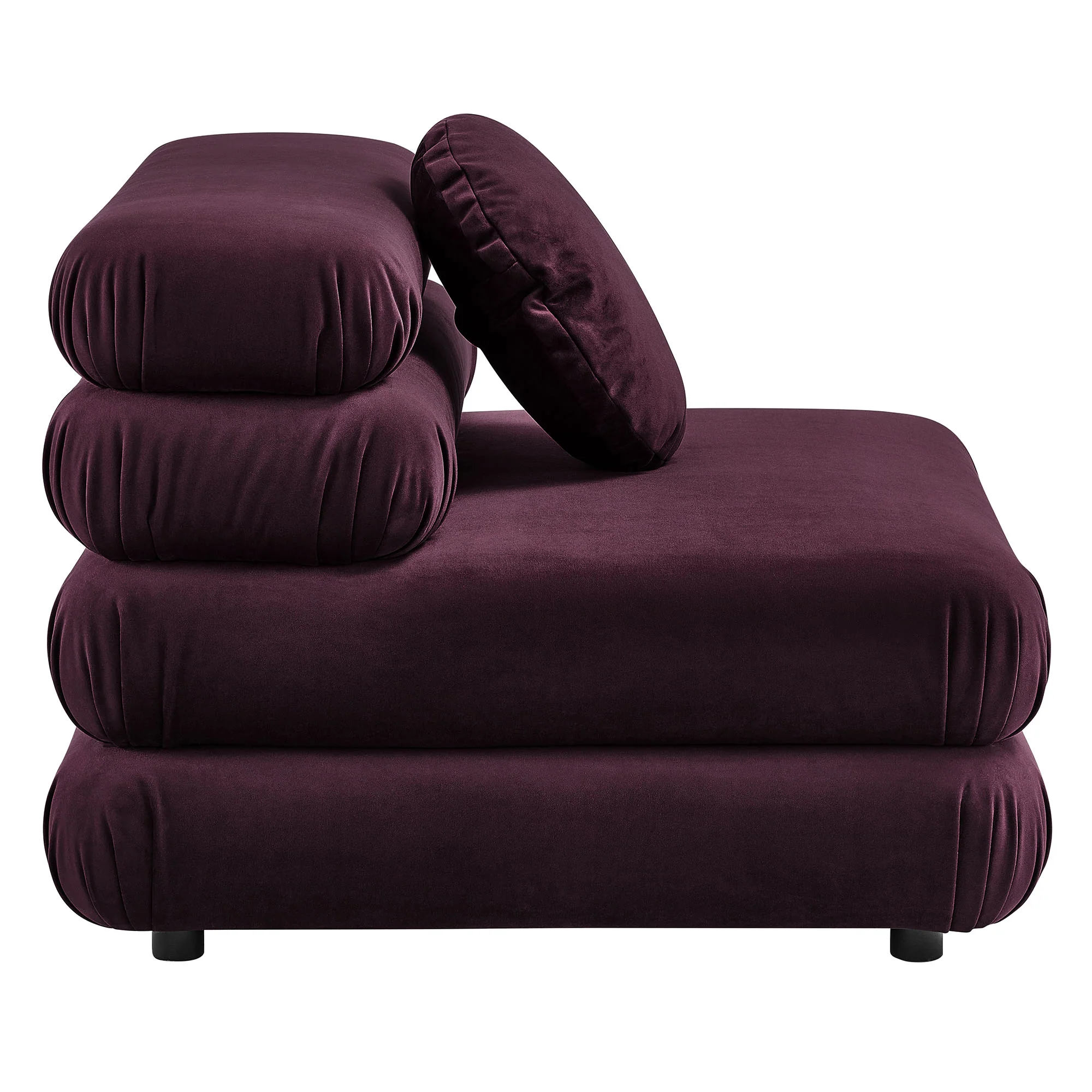 Jubilee Modular Performance Velvet Armless Chair by Modway - Image 13