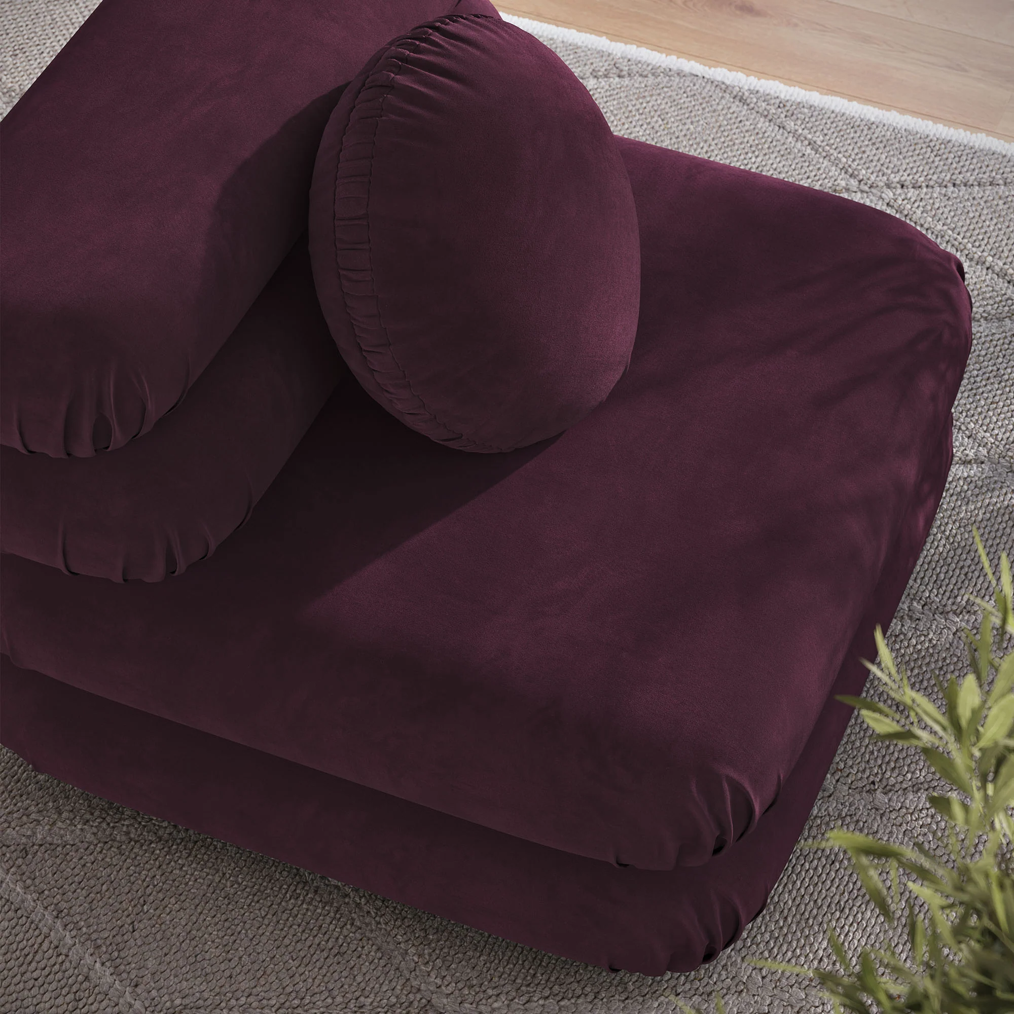 Jubilee Modular Performance Velvet Armless Chair by Modway - Image 19