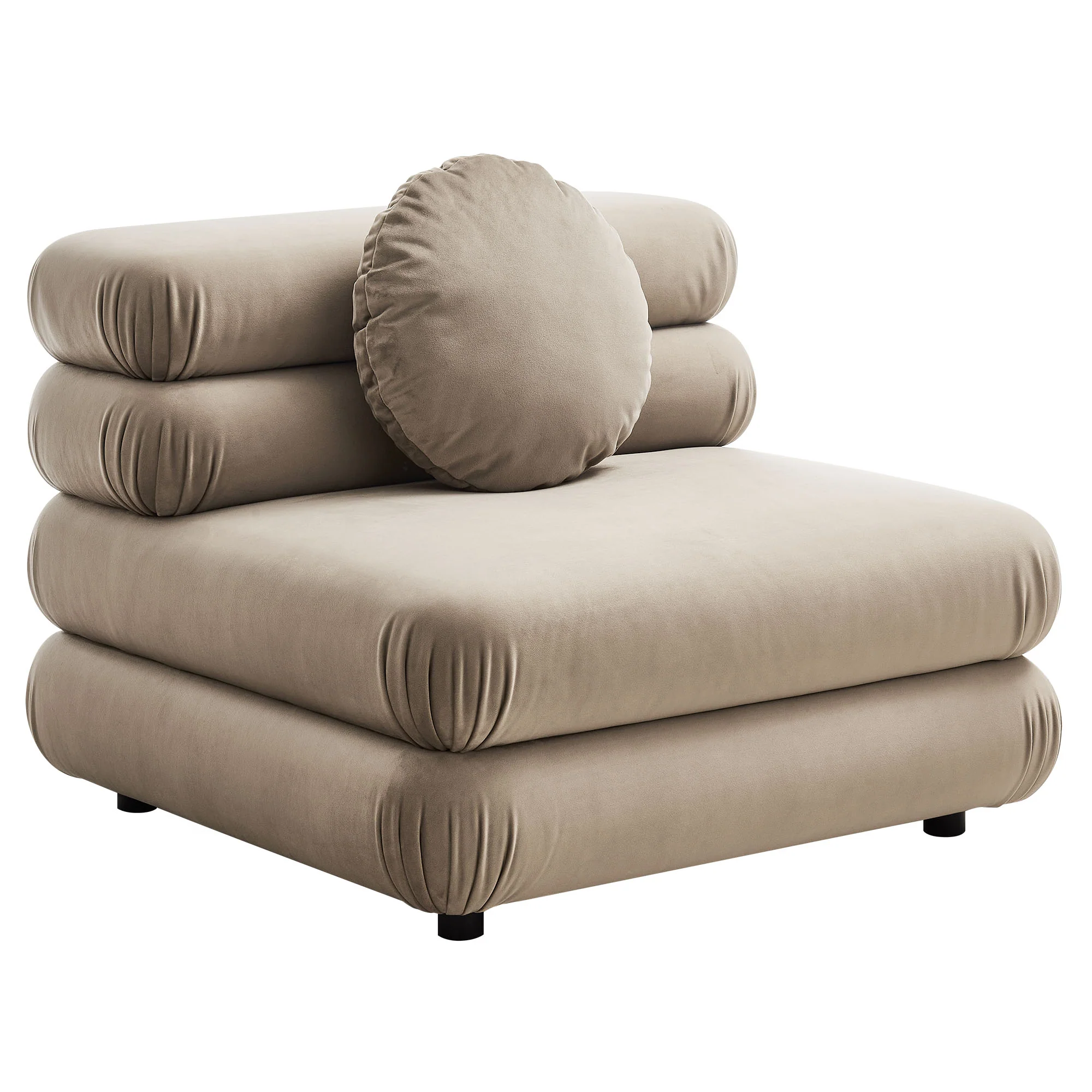 Jubilee Modular Performance Velvet Armless Chair by Modway - Image 23