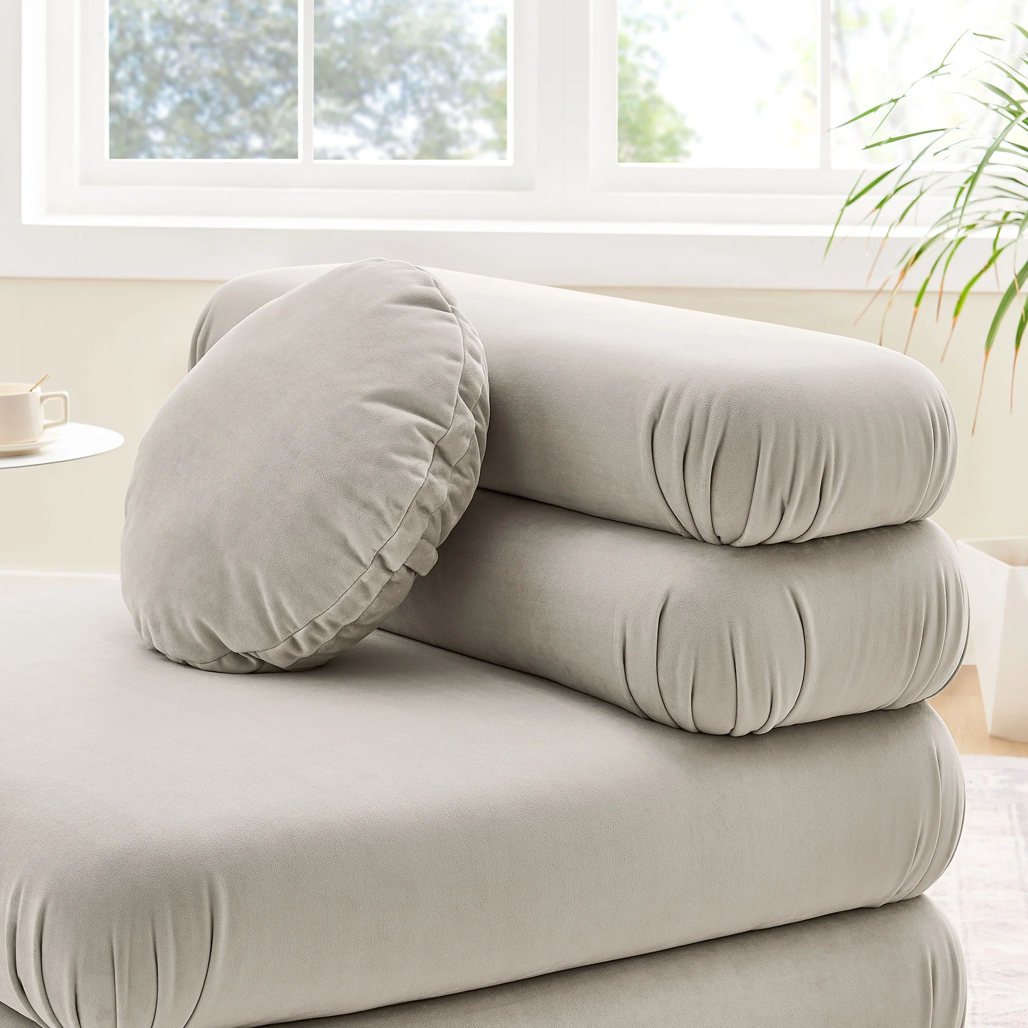 Jubilee Modular Performance Velvet Armless Chair by Modway - Image 7