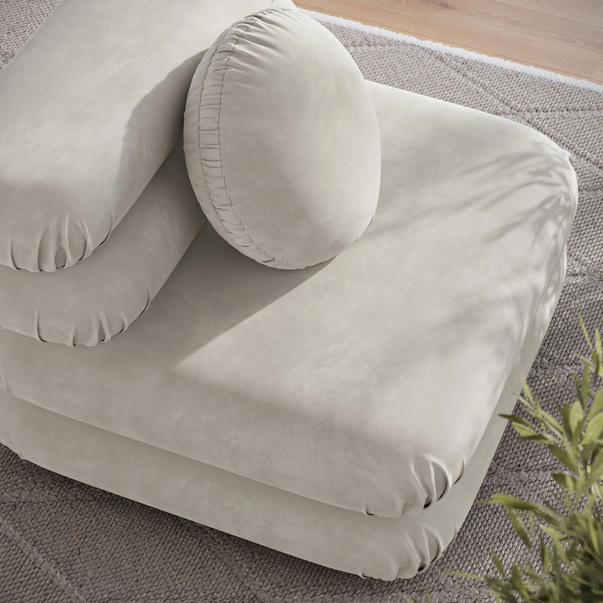Jubilee Modular Performance Velvet Armless Chair by Modway - Image 8