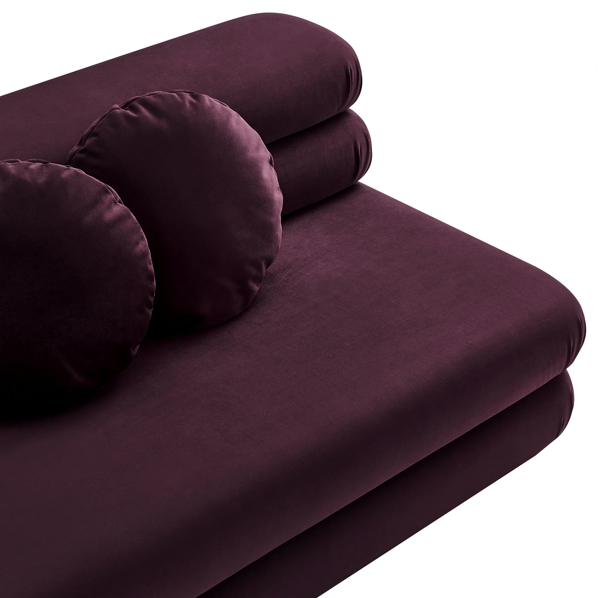 Jubilee Modular Performance Velvet Armless Loveseat by Modway - Image 18