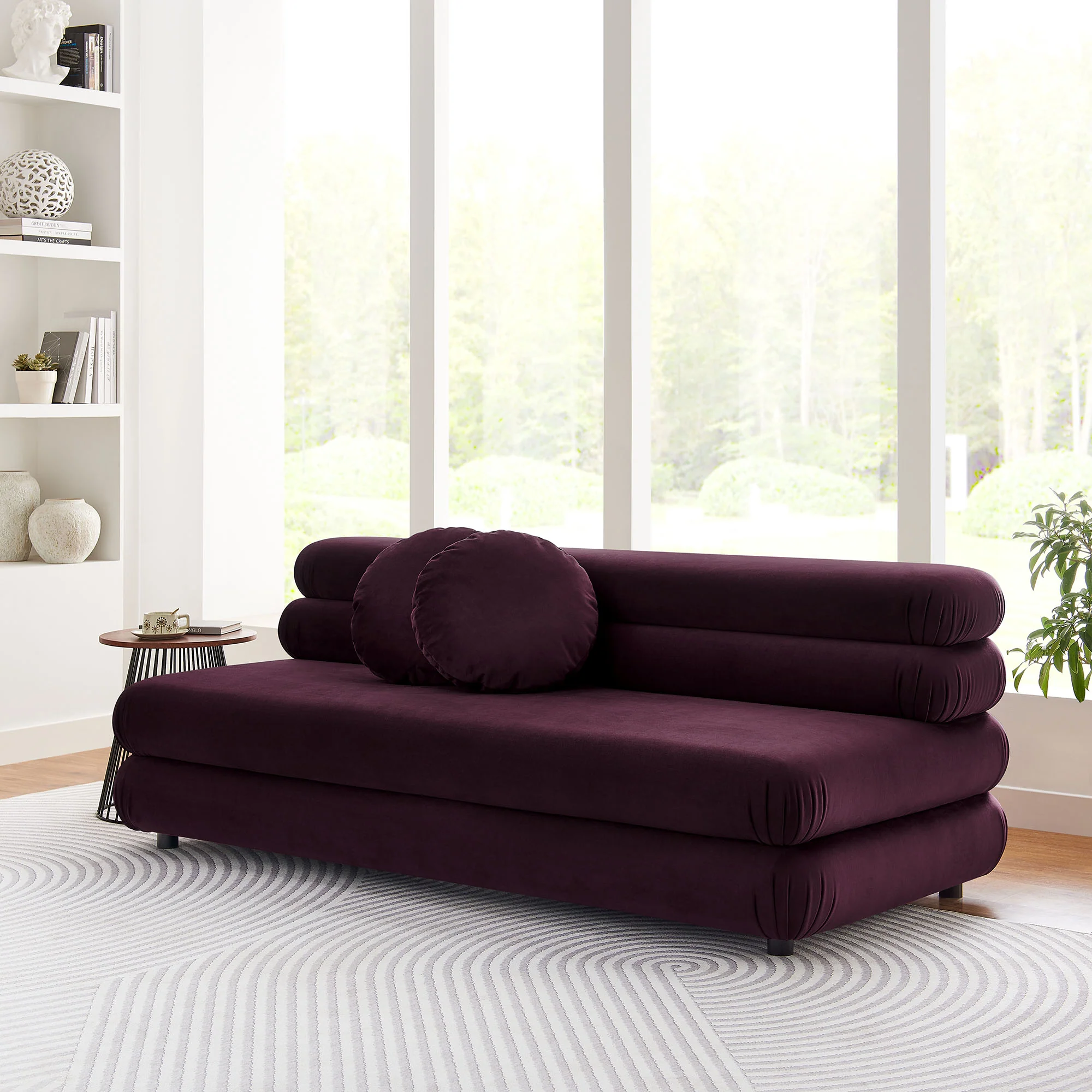 Jubilee Modular Performance Velvet Armless Loveseat by Modway - Image 21