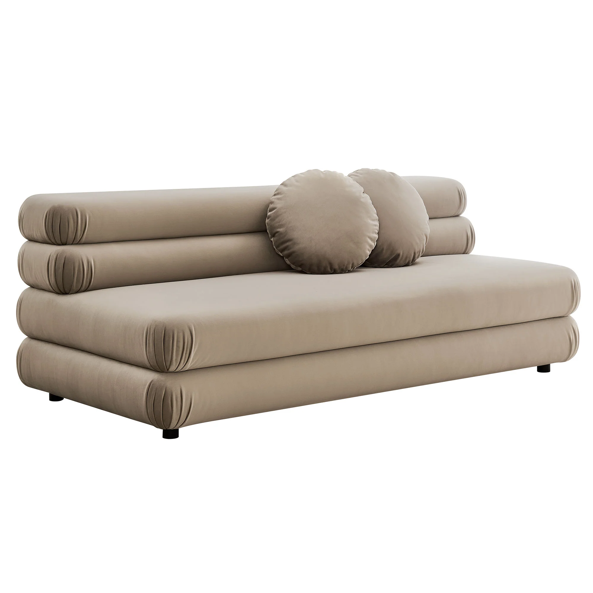 Jubilee Modular Performance Velvet Armless Loveseat by Modway - Image 25