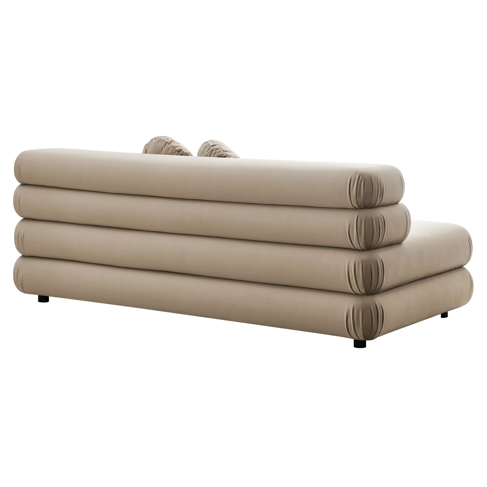Jubilee Modular Performance Velvet Armless Loveseat by Modway - Image 28