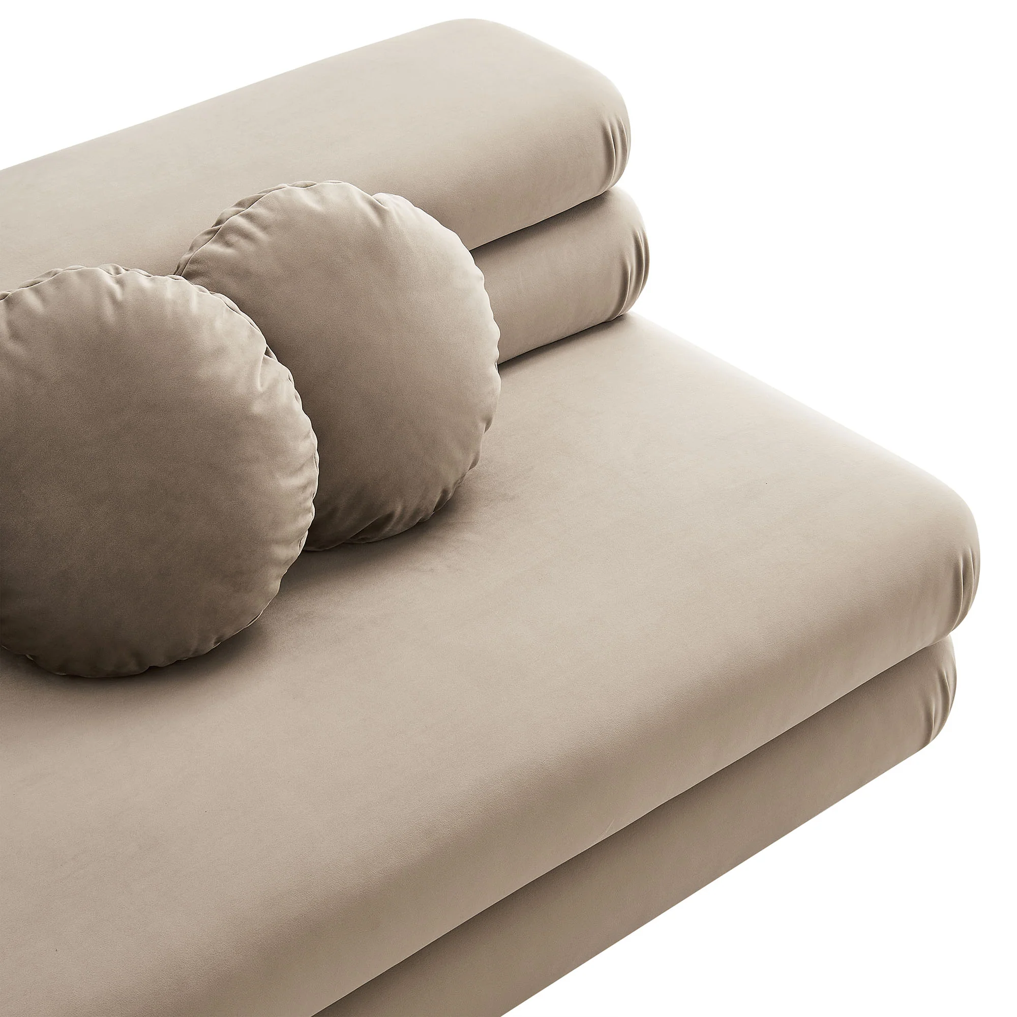 Jubilee Modular Performance Velvet Armless Loveseat by Modway - Image 30