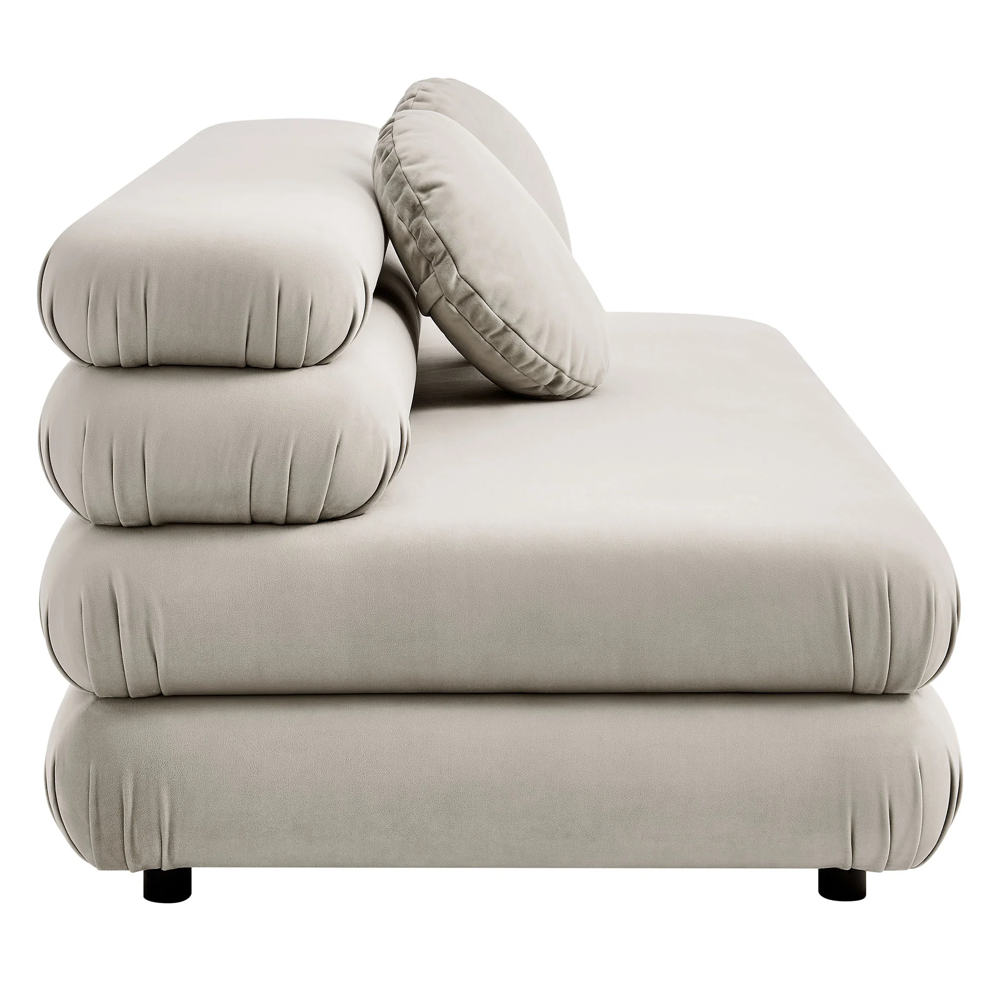Jubilee Modular Performance Velvet Armless Loveseat by Modway - Image 4
