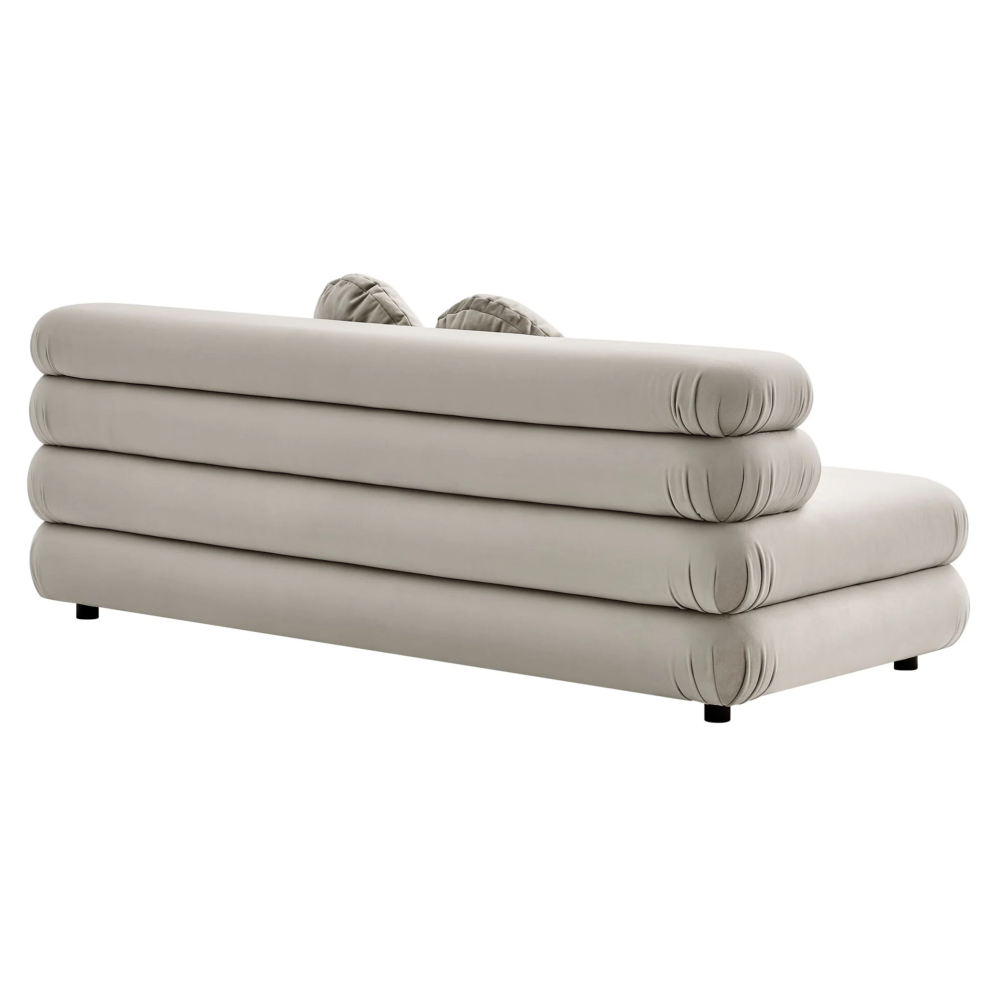 Jubilee Modular Performance Velvet Armless Loveseat by Modway - Image 5