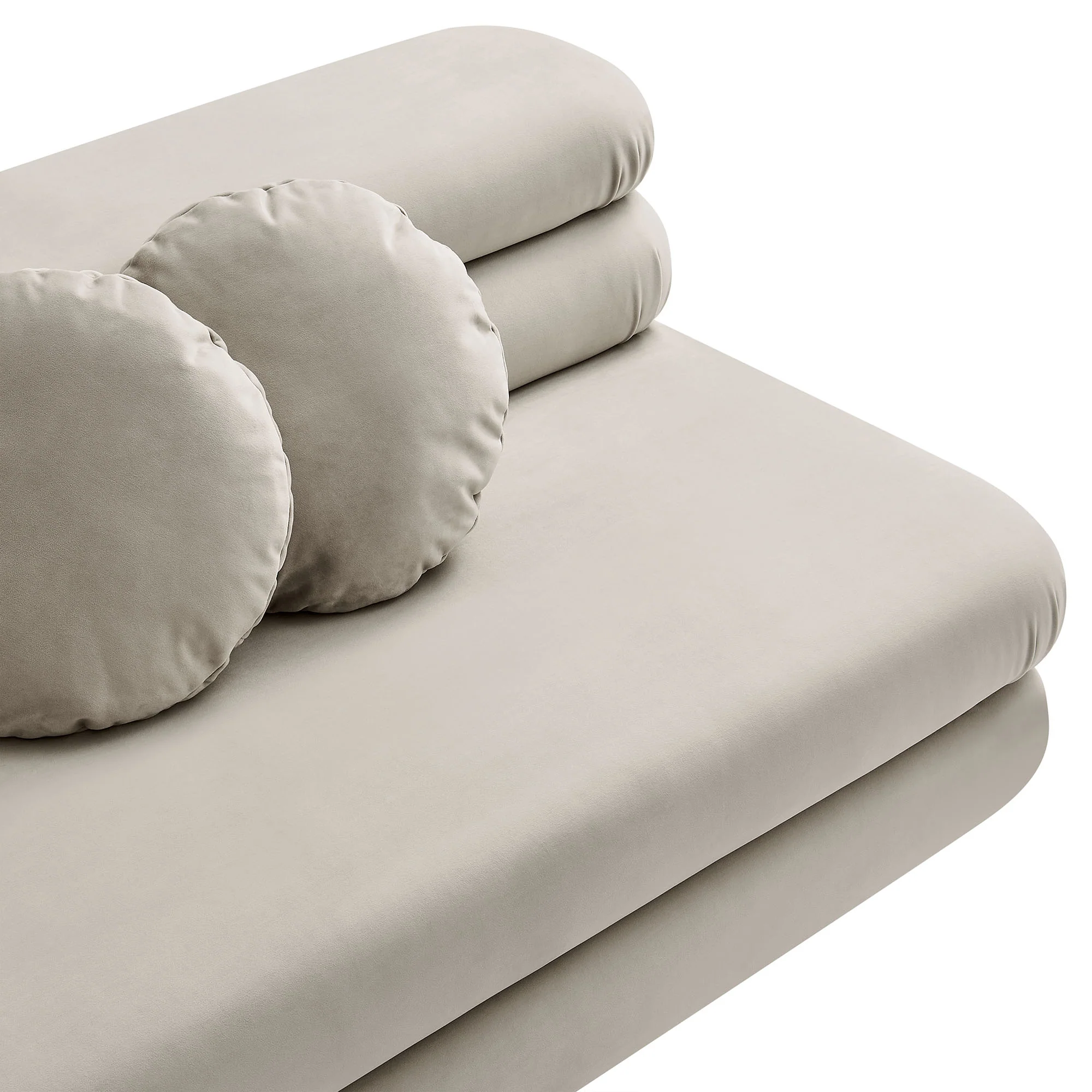 Jubilee Modular Performance Velvet Armless Loveseat by Modway - Image 7