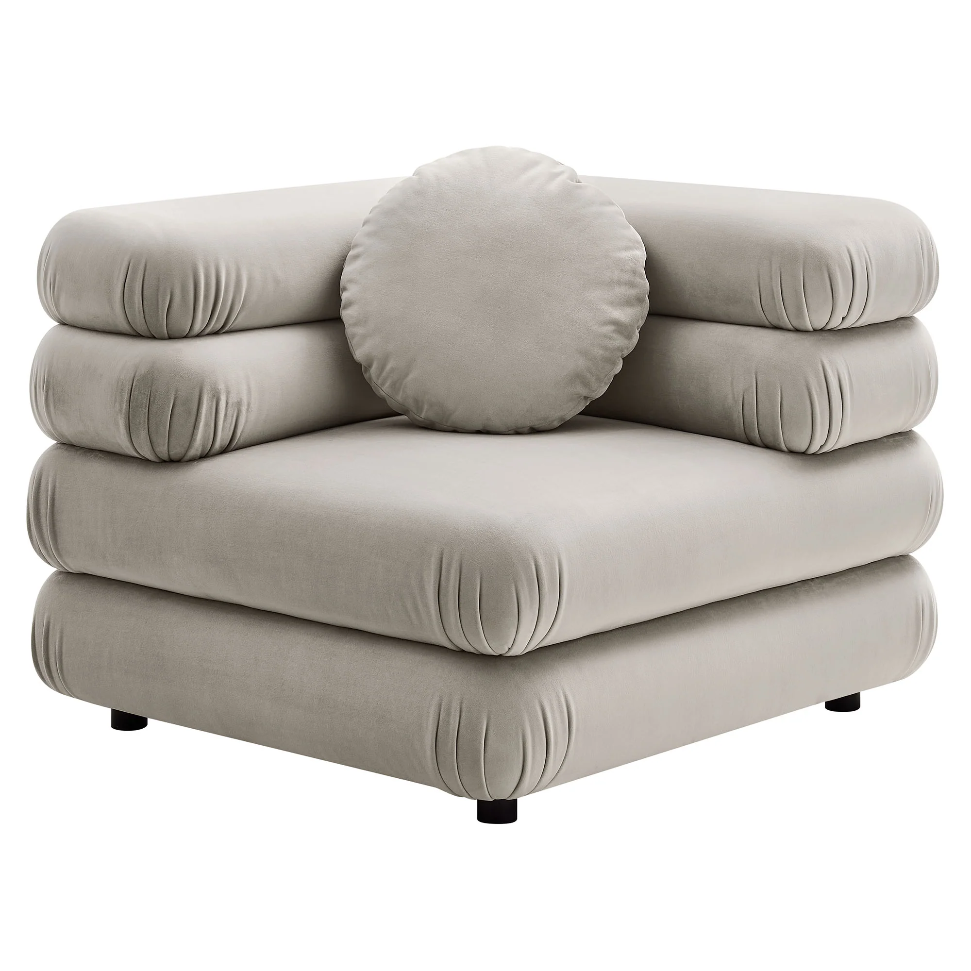 Jubilee Modular Performance Velvet Corner Chair by Modway - Image 2