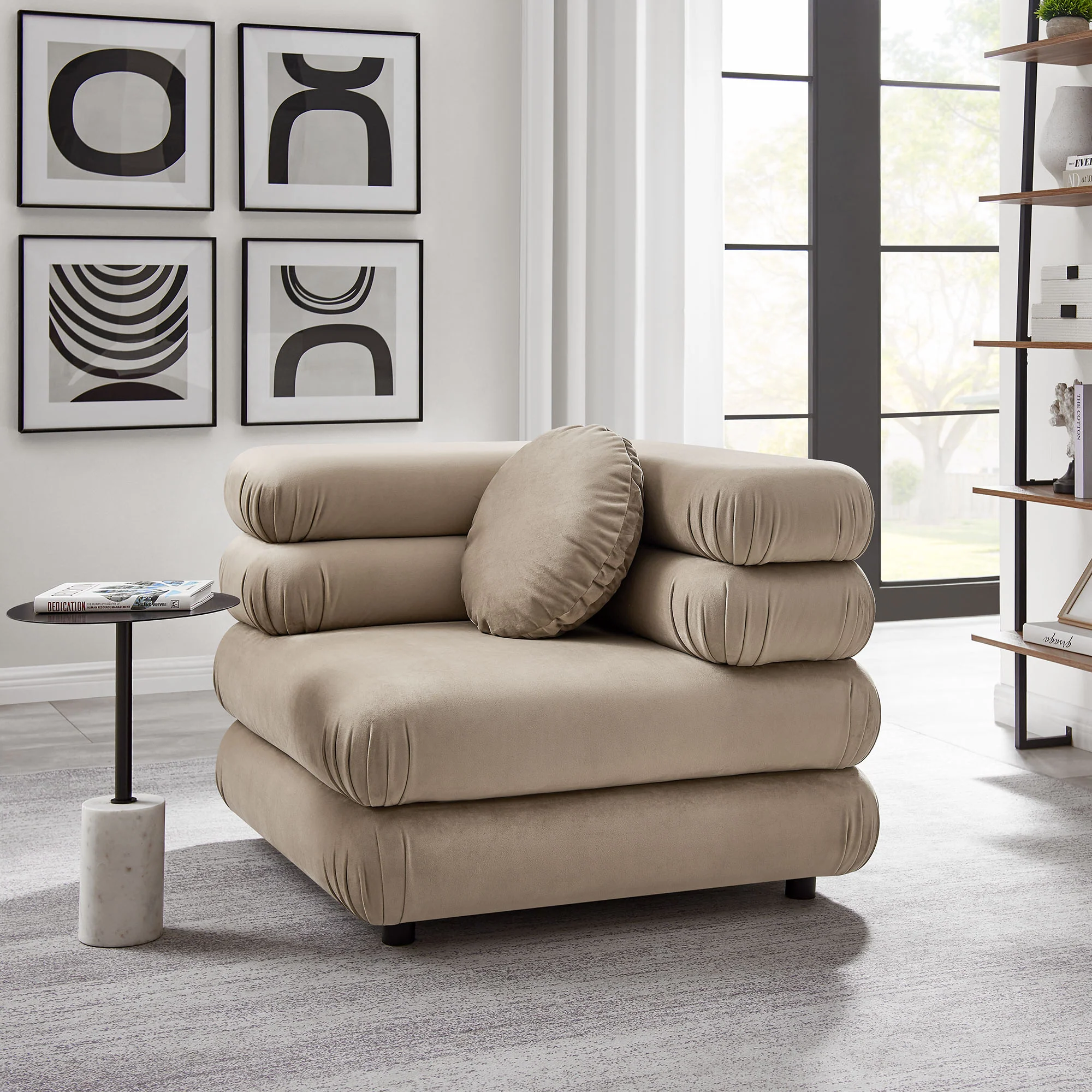 Jubilee Modular Performance Velvet Corner Chair by Modway - Image 26