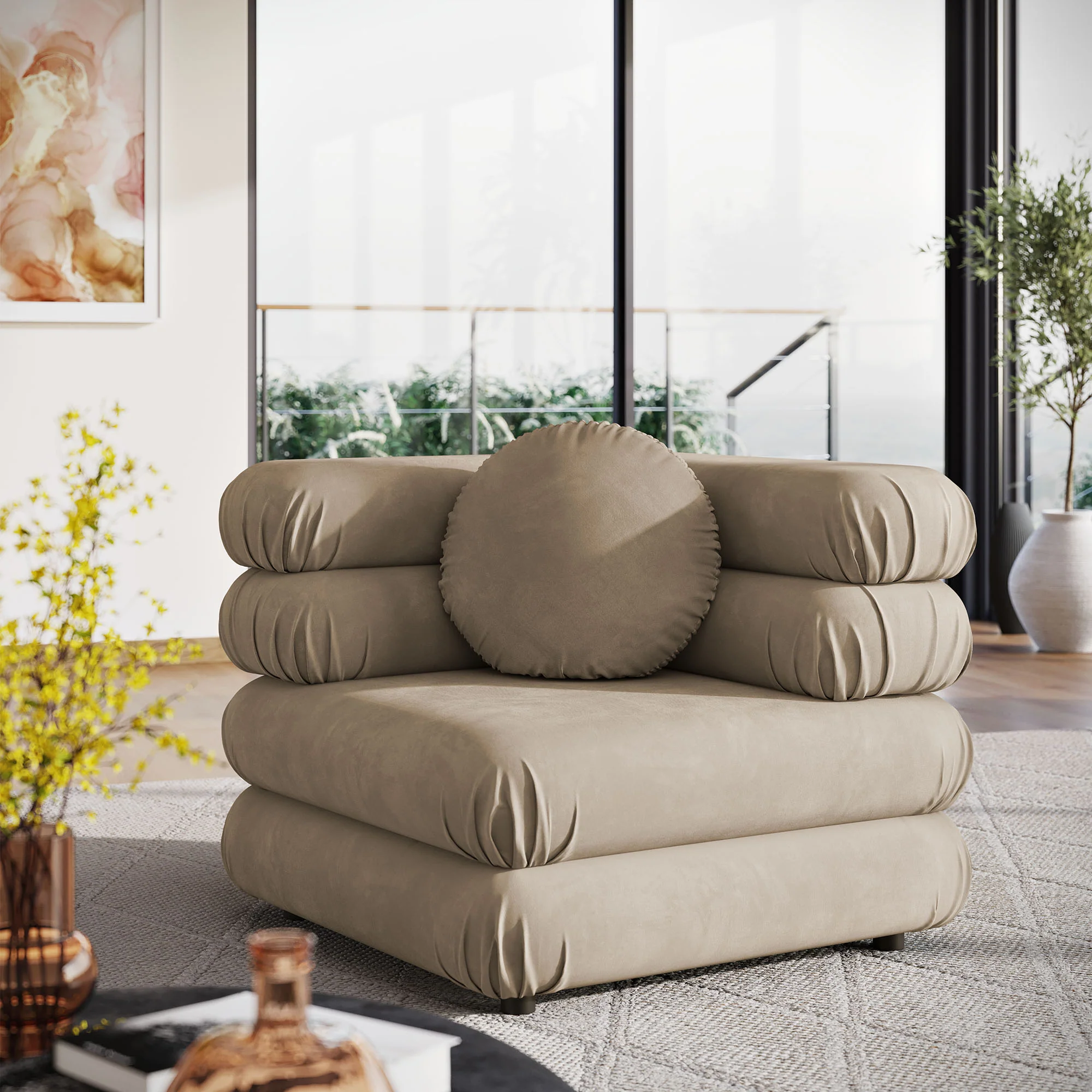 Jubilee Modular Performance Velvet Corner Chair by Modway - Image 28