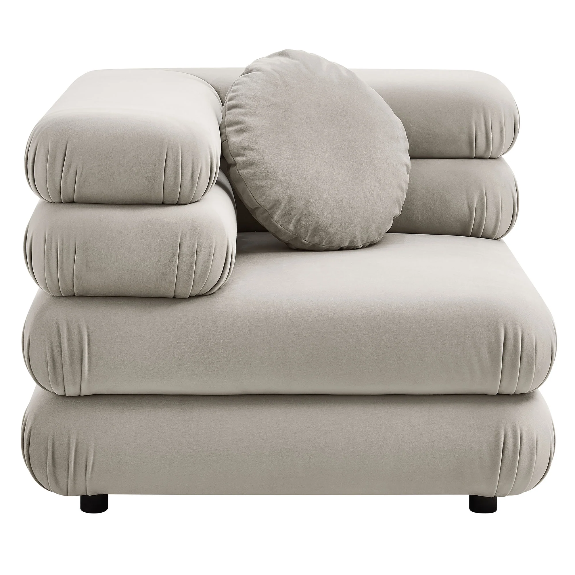Jubilee Modular Performance Velvet Corner Chair by Modway - Image 3
