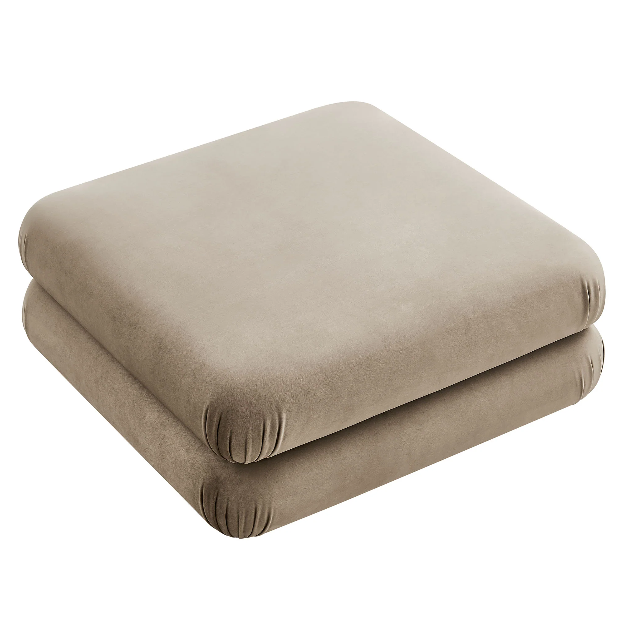 Jubilee Modular Performance Velvet Ottoman by Modway - Image 21