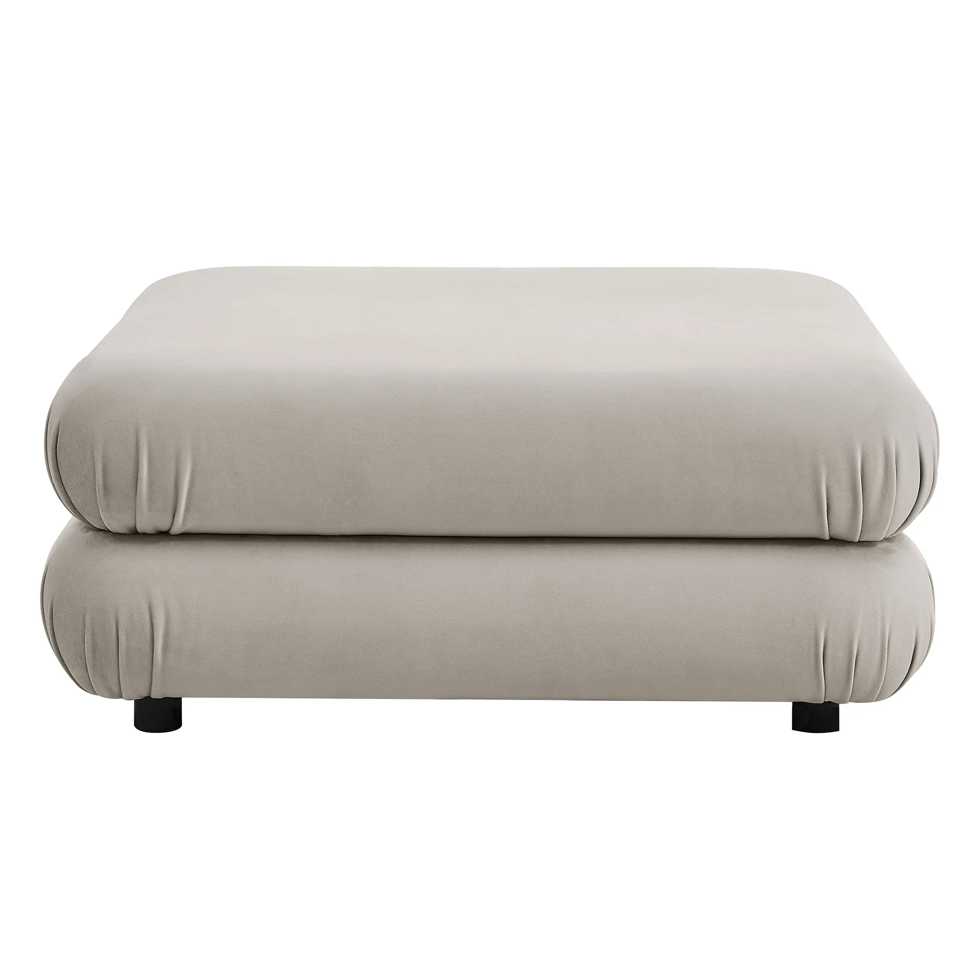 Jubilee Modular Performance Velvet Ottoman by Modway - Image 3