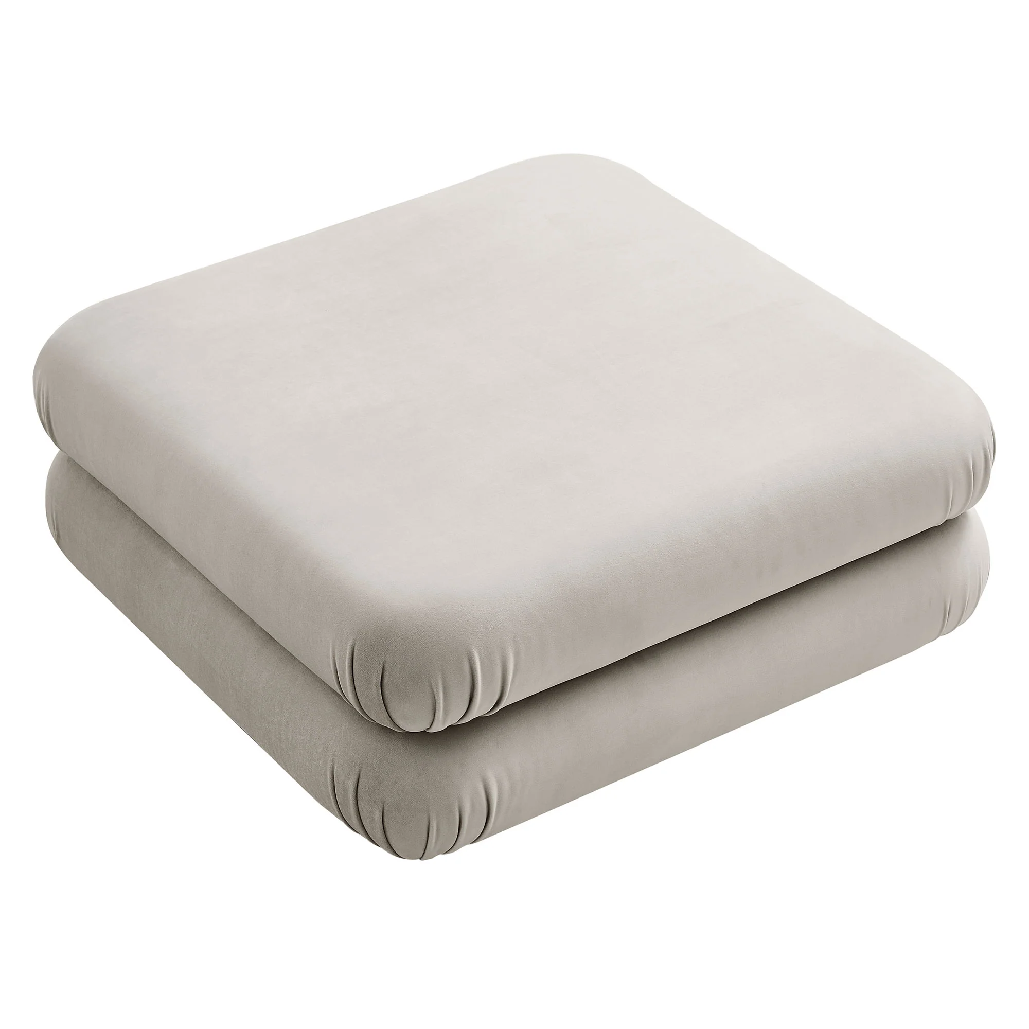 Jubilee Modular Performance Velvet Ottoman by Modway - Image 4