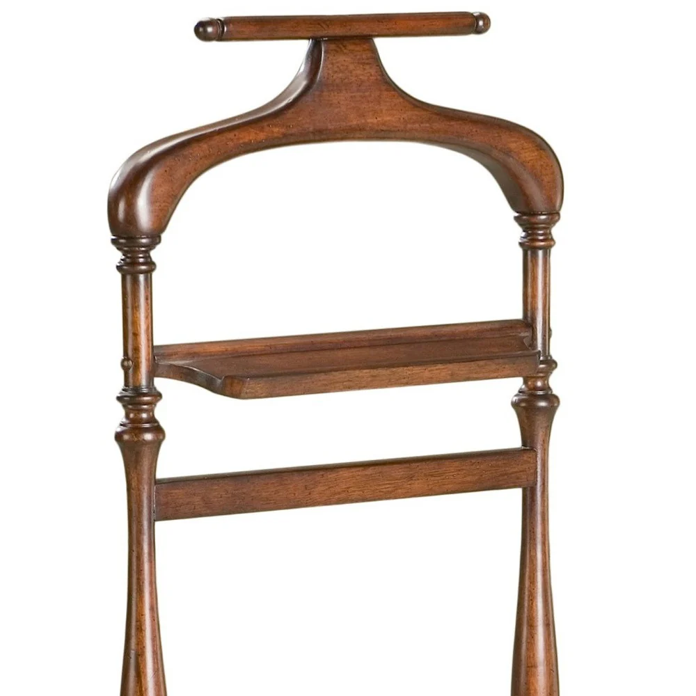 Judson Plantation Cherry Valet Stand By Homeroots - Image 4
