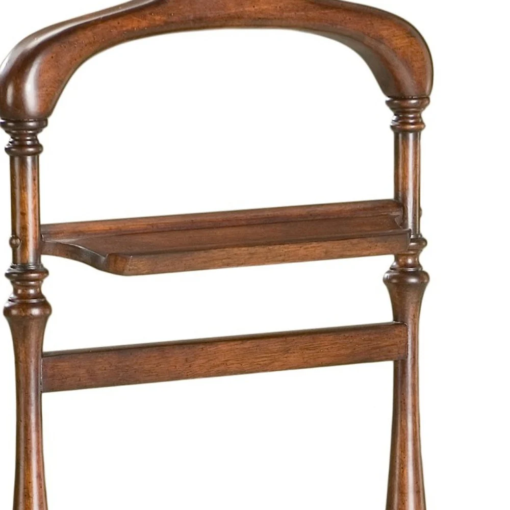 Judson Plantation Cherry Valet Stand By Homeroots - Image 5