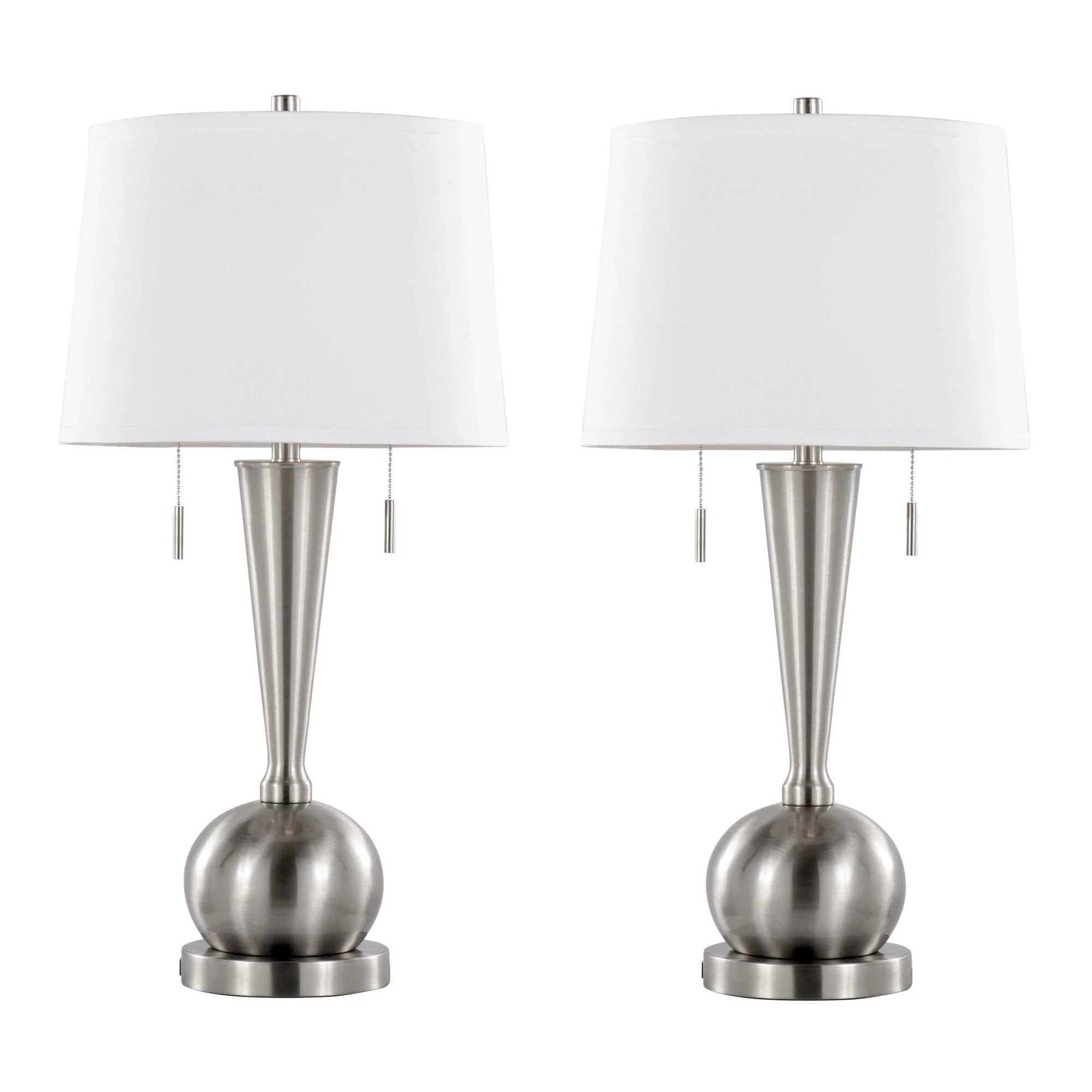 Jules 30.25" Metal Table Lamp with USB - Set of 2 By LumiSource - GTS30-JULES BNIW2 - Image 3