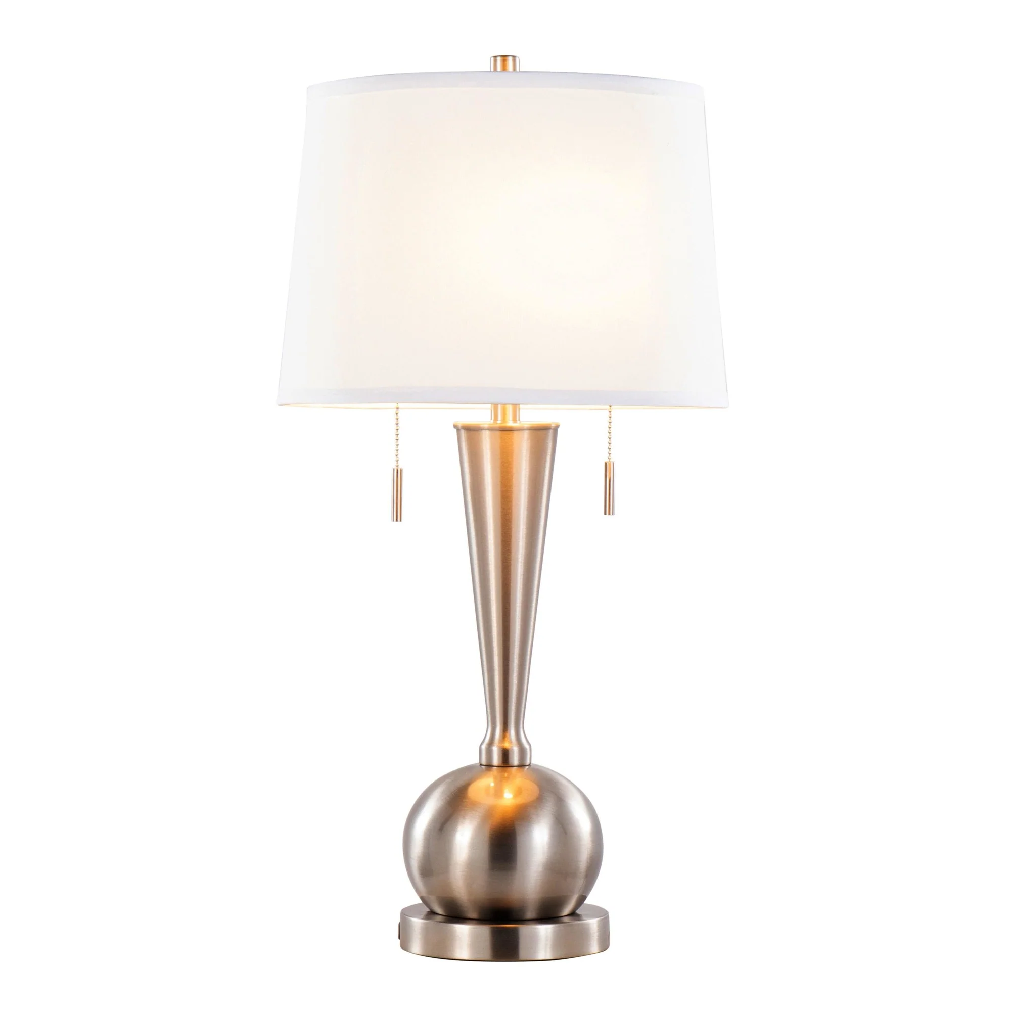 Jules 30.25" Metal Table Lamp with USB - Set of 2 By LumiSource - GTS30-JULES BNIW2 - Image 4