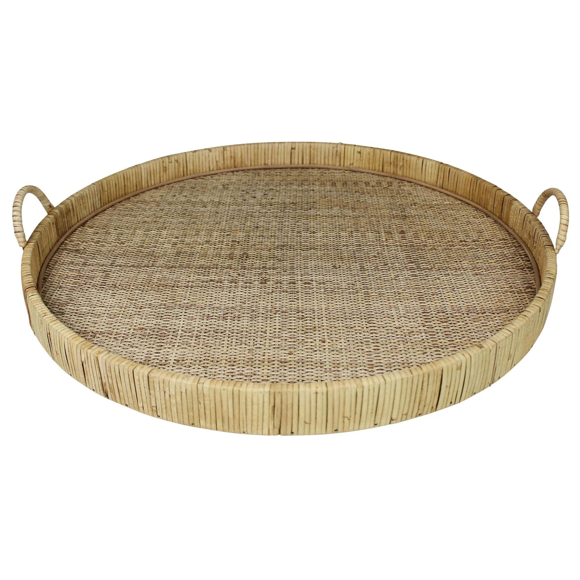 Jumbo Bamboo Rectangular Tray By Homeroots - Image 5