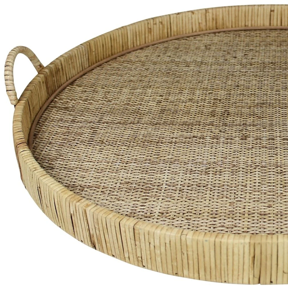 Jumbo Bamboo Rectangular Tray By Homeroots - Image 7