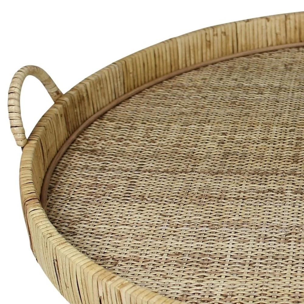 Jumbo Bamboo Rectangular Tray By Homeroots - Image 8