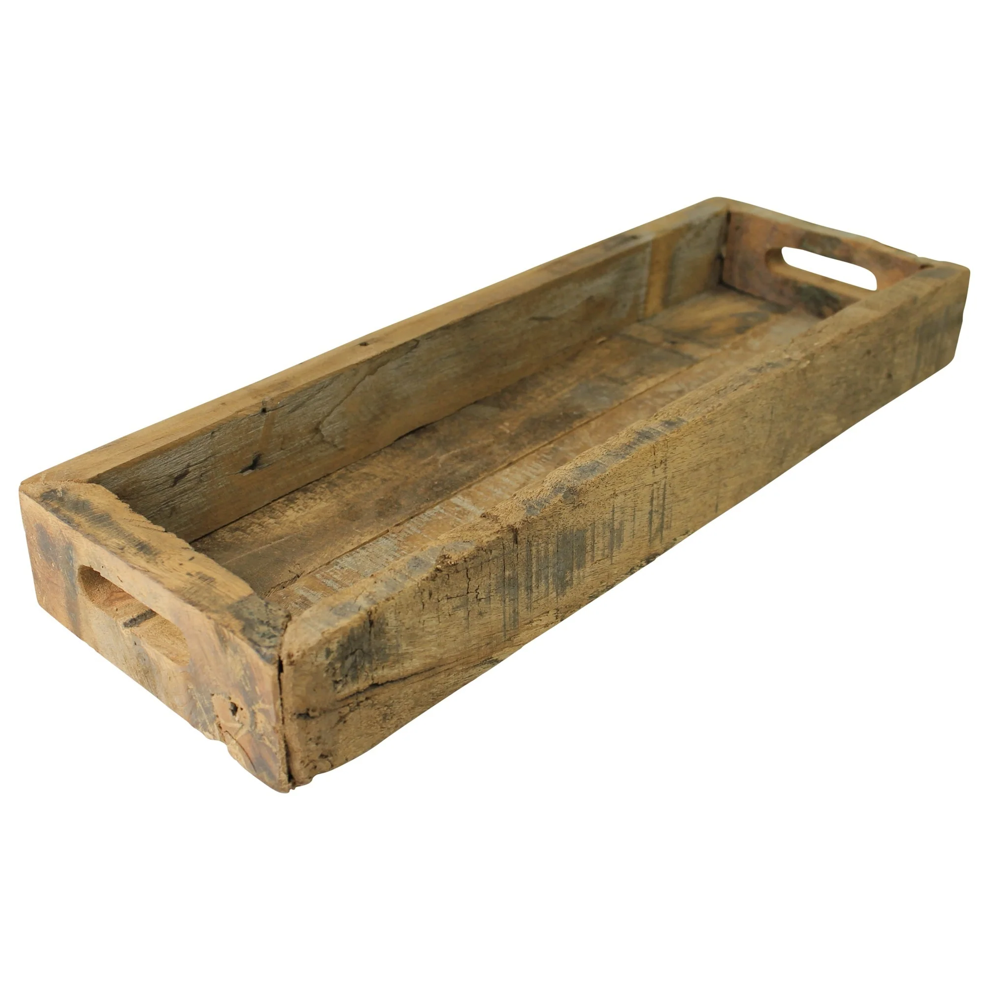 Jumbo Rectangular Wooden Block Serving Tray By Homeroots - Image 2
