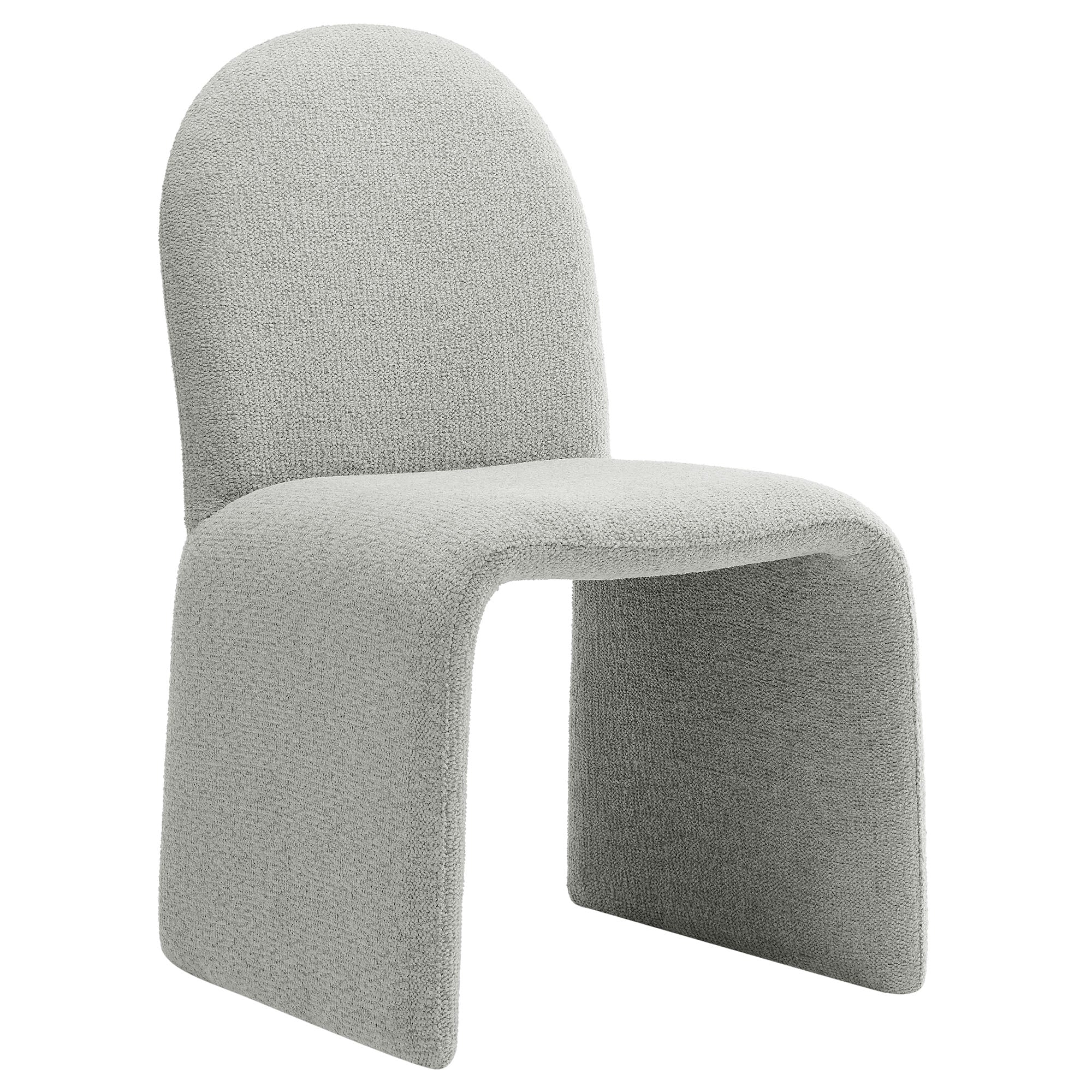 Junia Boucle Upholstered Arch Armless Dining Chair by Modway - Image 11